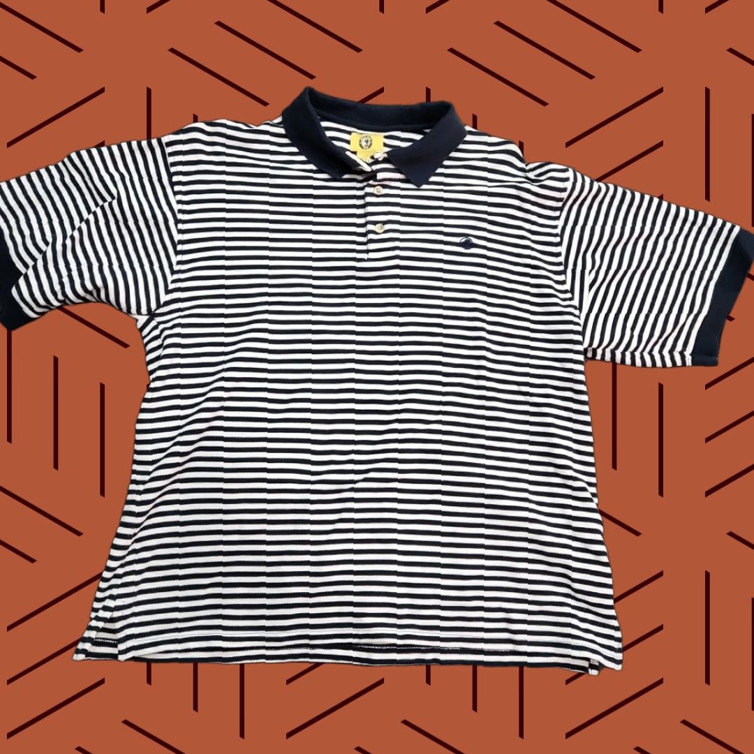 Vintage VINTAGE Duck Head Polo Shirt Men Large Blue White Horizontal Striped Mens Polo Shirt Shirt Size US L / EU 52-54 / 3 - 1 Thumbnail