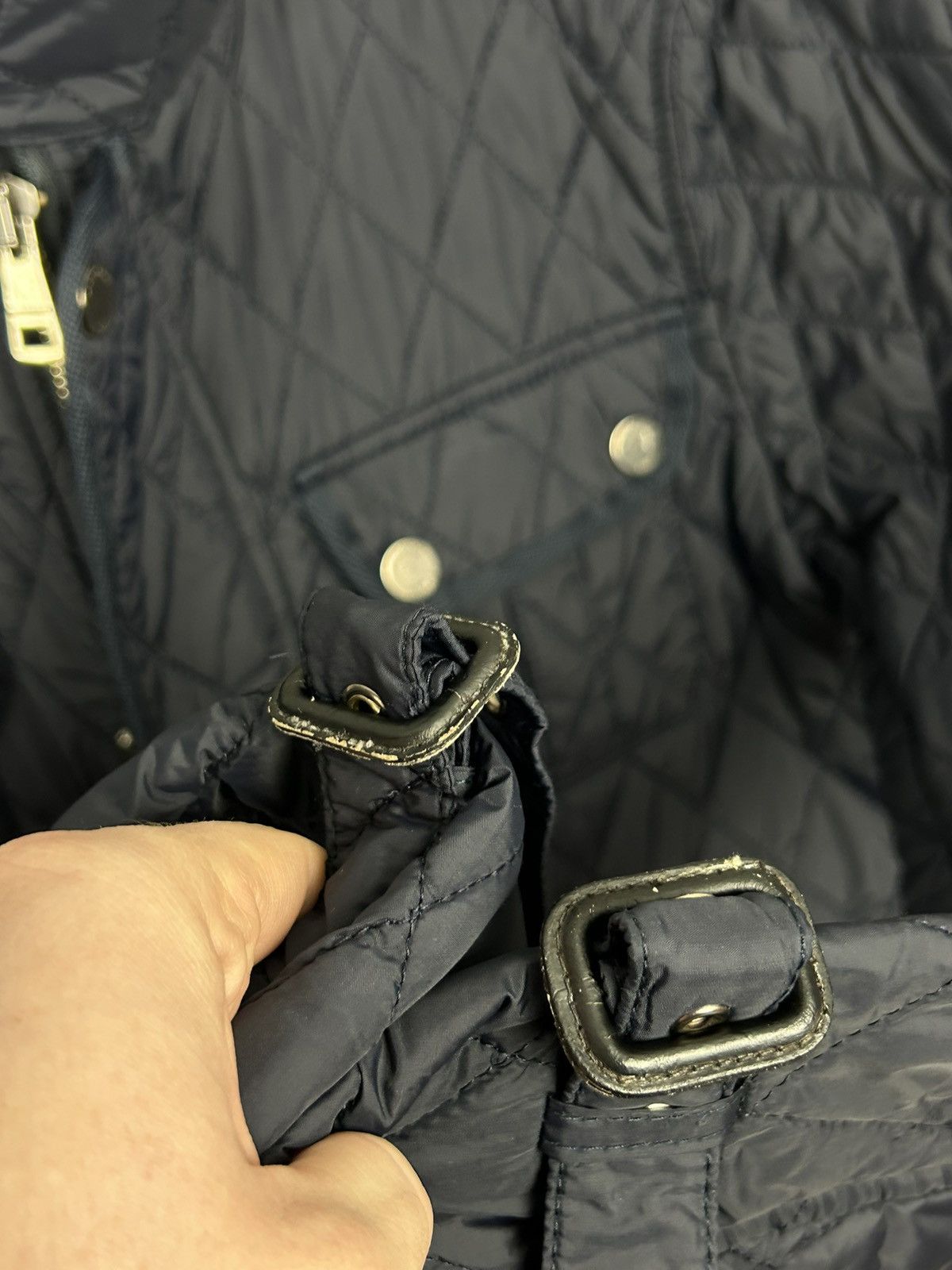 Burberry Burberry Quilted Navy Jacket Snap Button Classic Check Size US S / EU 44-46 / 1 - 16 Thumbnail