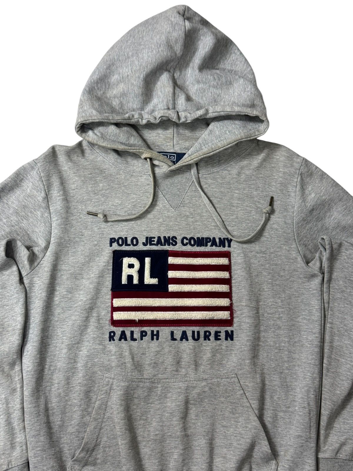 Polo Ralph Lauren × Vintage Polo Ralph Lauren Usa 🇺🇸 Flag Hoodie Size US M / EU 48-50 / 2 - 2 Thumbnail