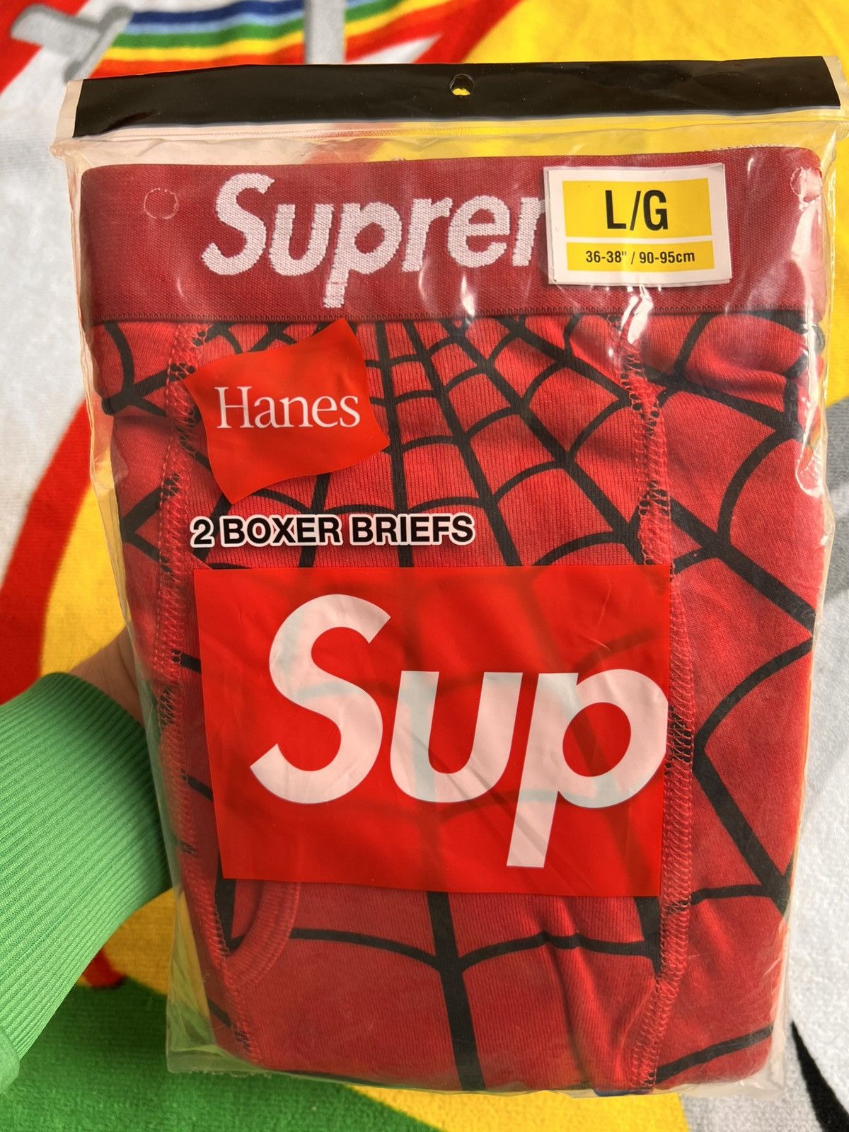 Supreme L Supreme Marvel Spider-Man Web Boxer Briefs hanes pack Red Size US 34 / EU 50 - 12 Thumbnail