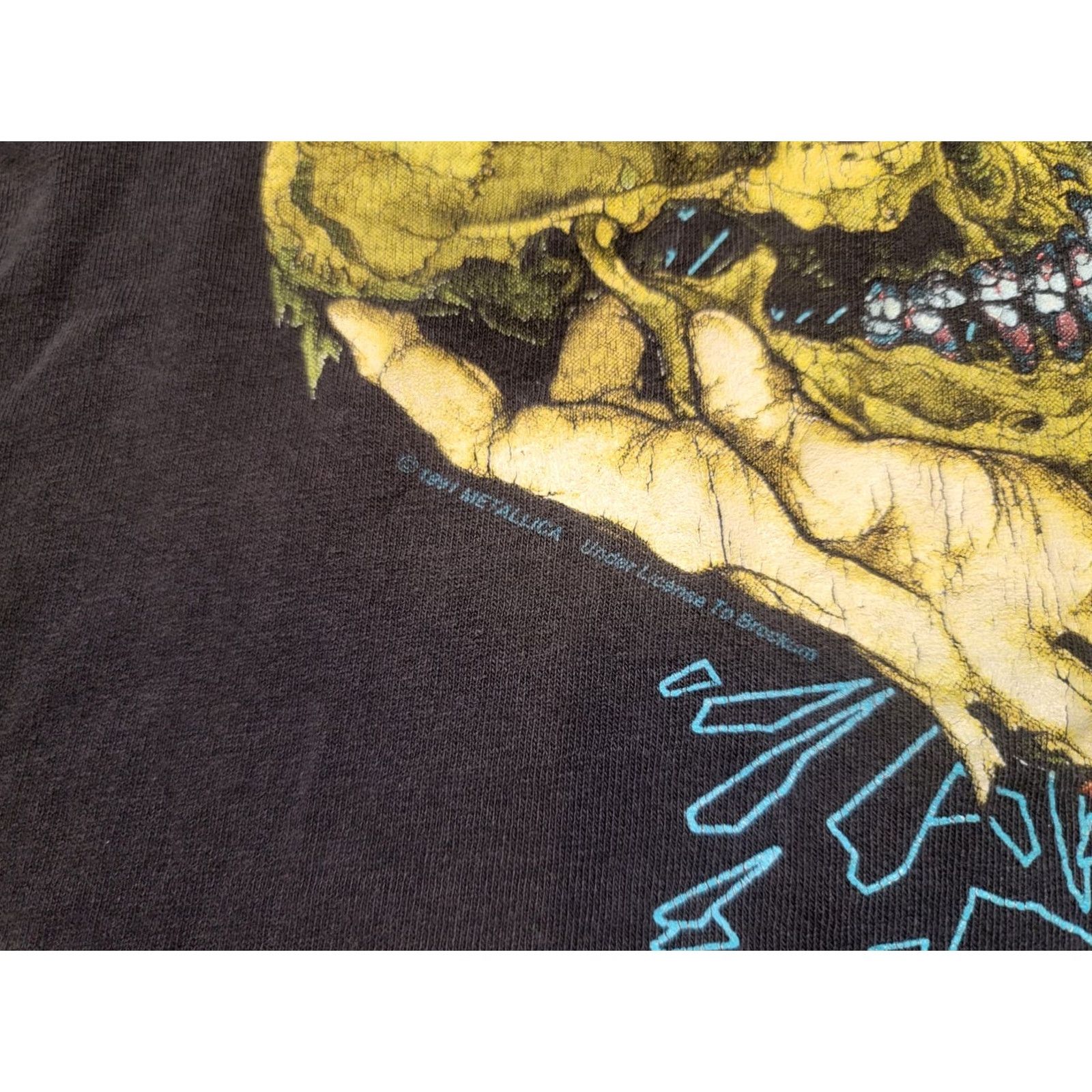 Vintage VINTAGE 1991' METALLICA ROCK HEAVY METAL BAND TOUR T-SHIRT XLARGE Size US XL / EU 56 / 4 - 2 Thumbnail