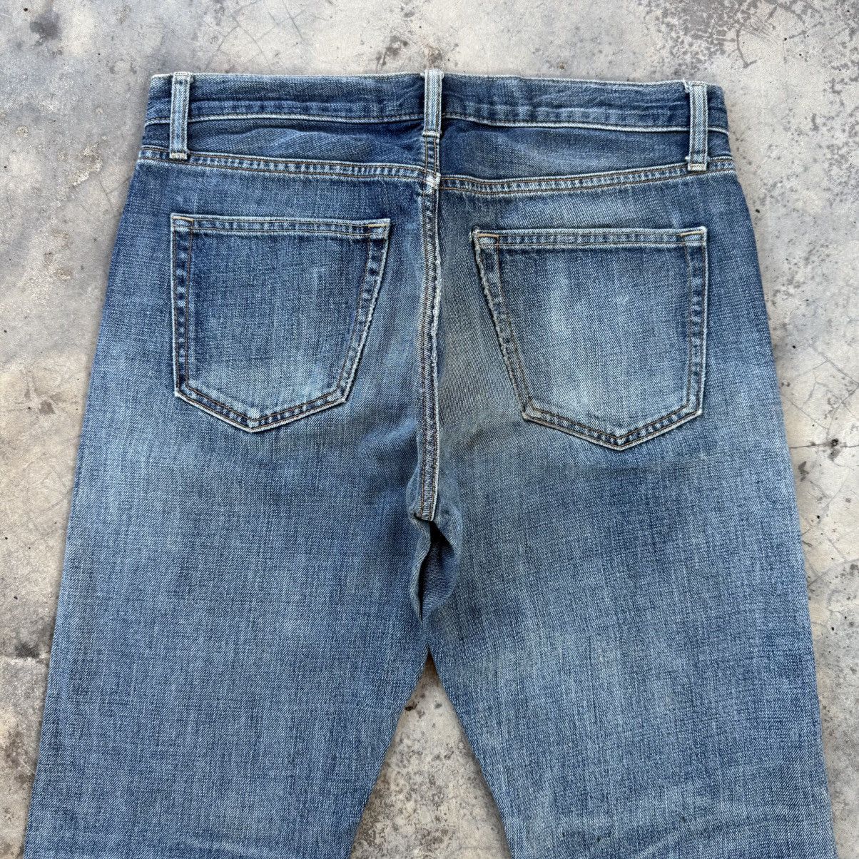 Japanese Brand Vintage Japanese faded Jean denim pants Size US 33 - 8 Thumbnail