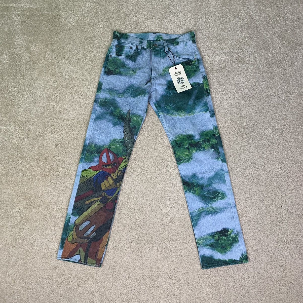 Levi's × Streetwear Levi’s X Princess Mononoke Studio Ghibli Anime Jeans (RARE) Size US 29 - 1 Thumbnail