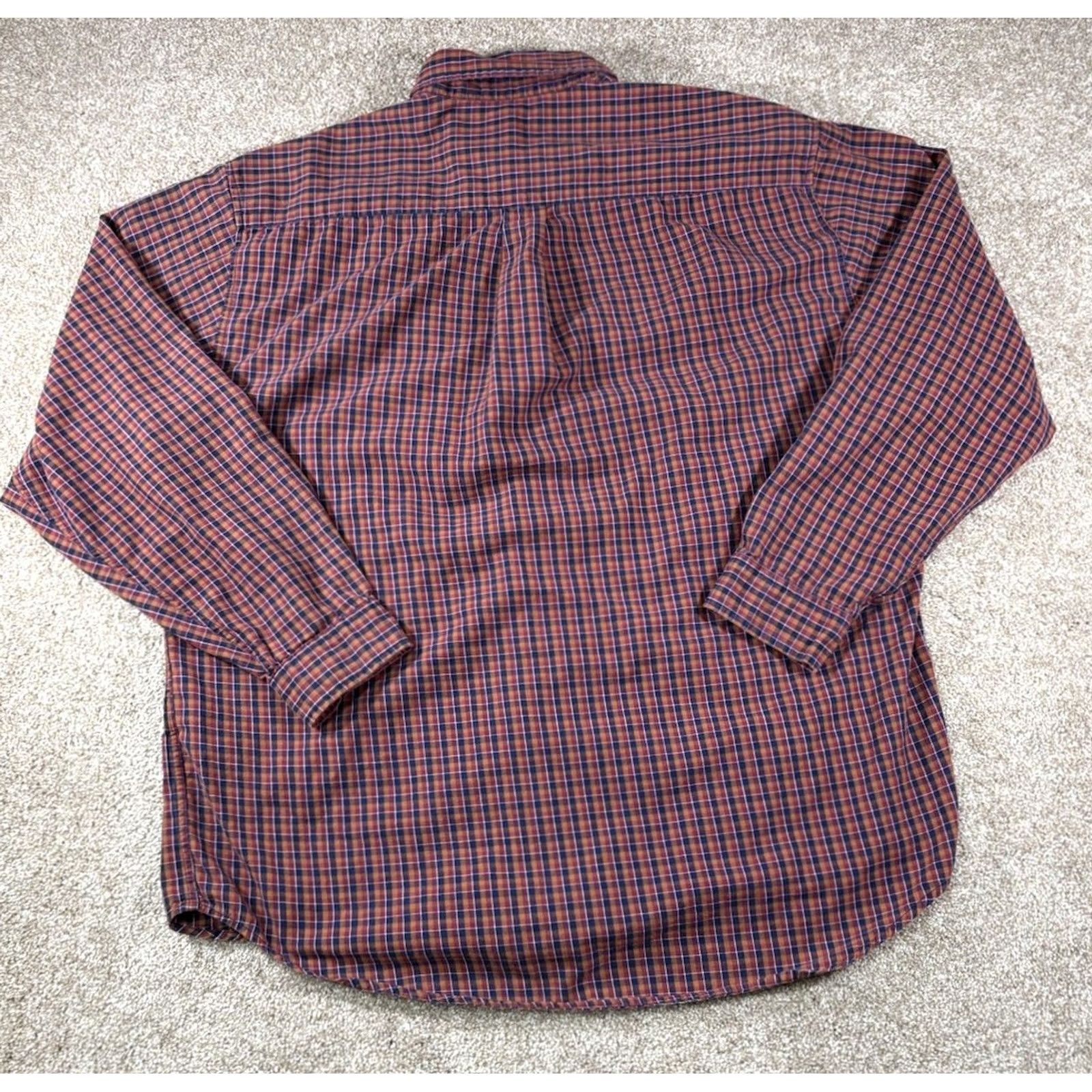 Dockers VINTAGE Dockers Plaid Long Sleeve Shirt Men Large Cotton Button Red 100% Size US L / EU 52-54 / 3 - 4 Thumbnail