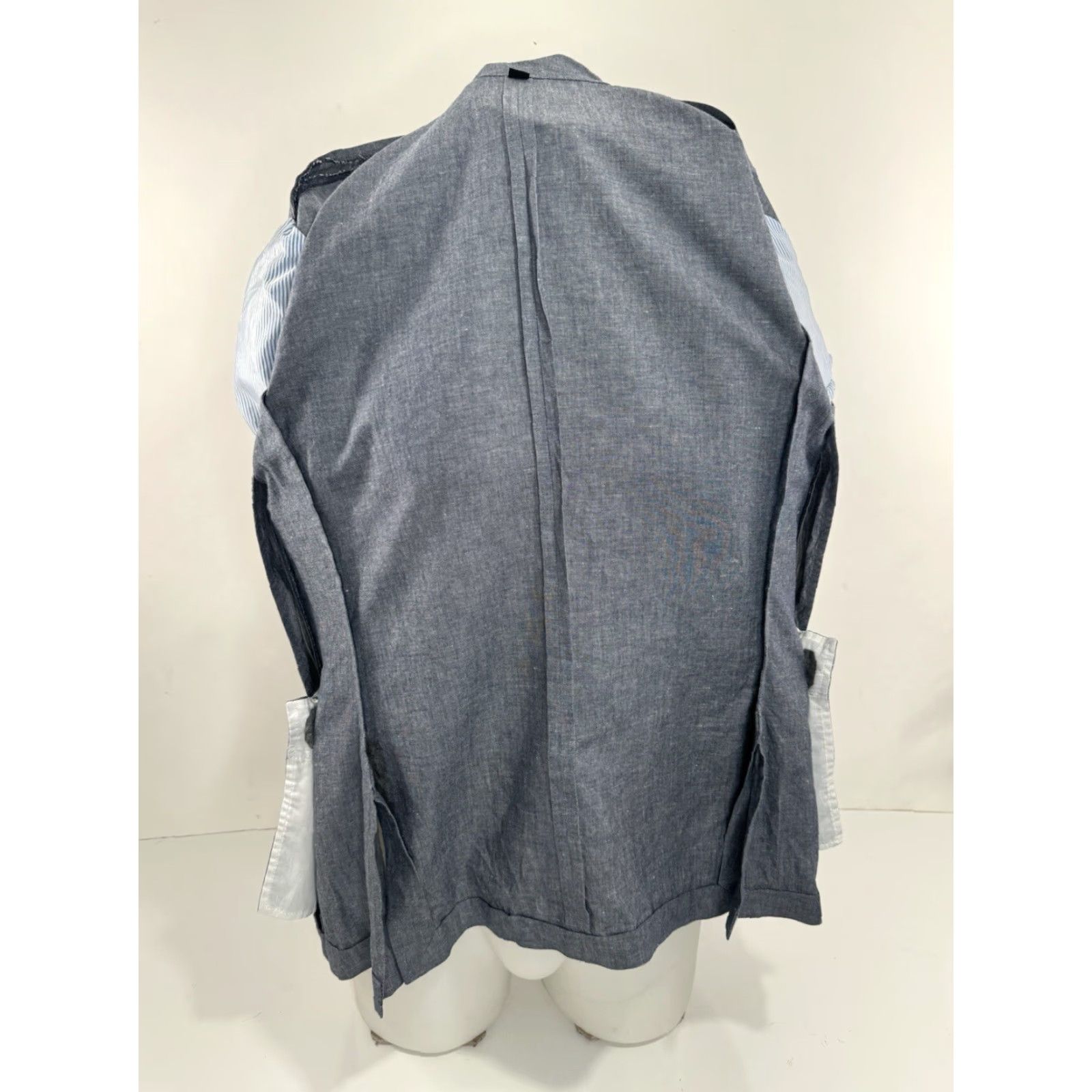 J.Crew J. Crew Blazer LINEN BLEND Ludlow Unstructured Mens 38 SHORT Jacket Grayish Blue Size US 38 / EU 54 - 4 Thumbnail