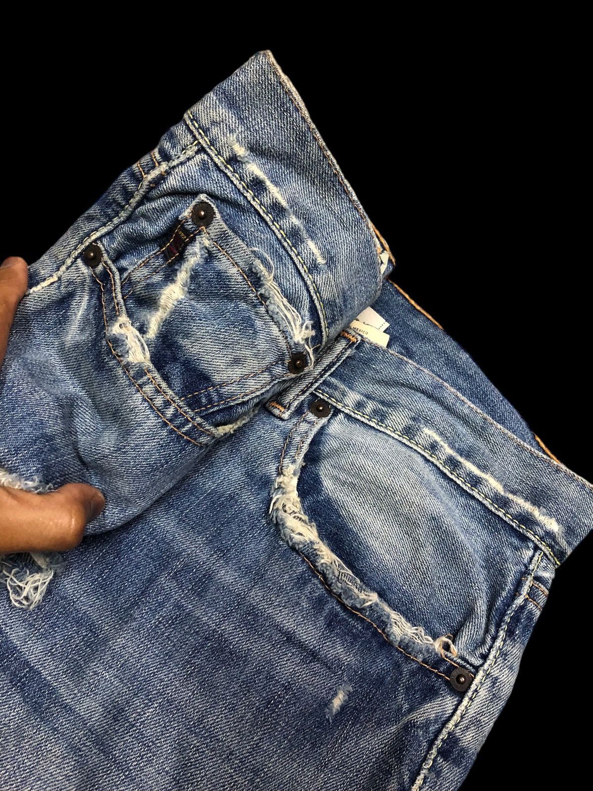 Abercrombie & Fitch A&F DISTRESSED DENIM Size US 34 / EU 50 - 3 Thumbnail