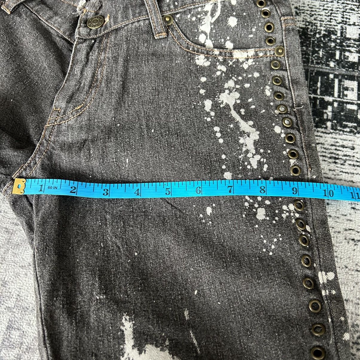 14th Addiction Flared Punk Style Painted Jeans Size US 29 - 16 Thumbnail