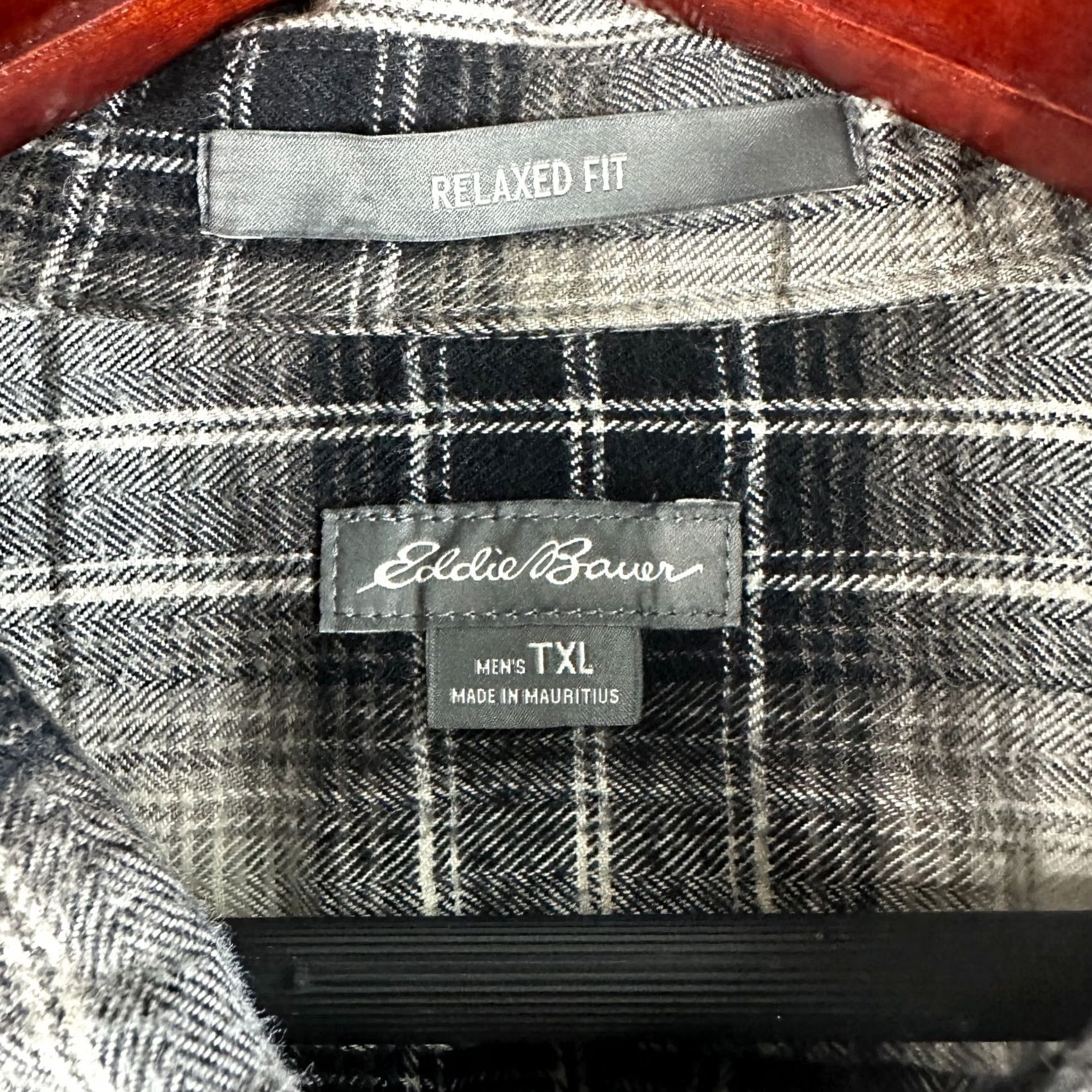 Eddie Bauer Eddie Bauer Plaid Cotton Flannel Button Down Shirt Mens TXL Relaxed Fit Pocket Size US XL / EU 56 / 4 - 5 Thumbnail