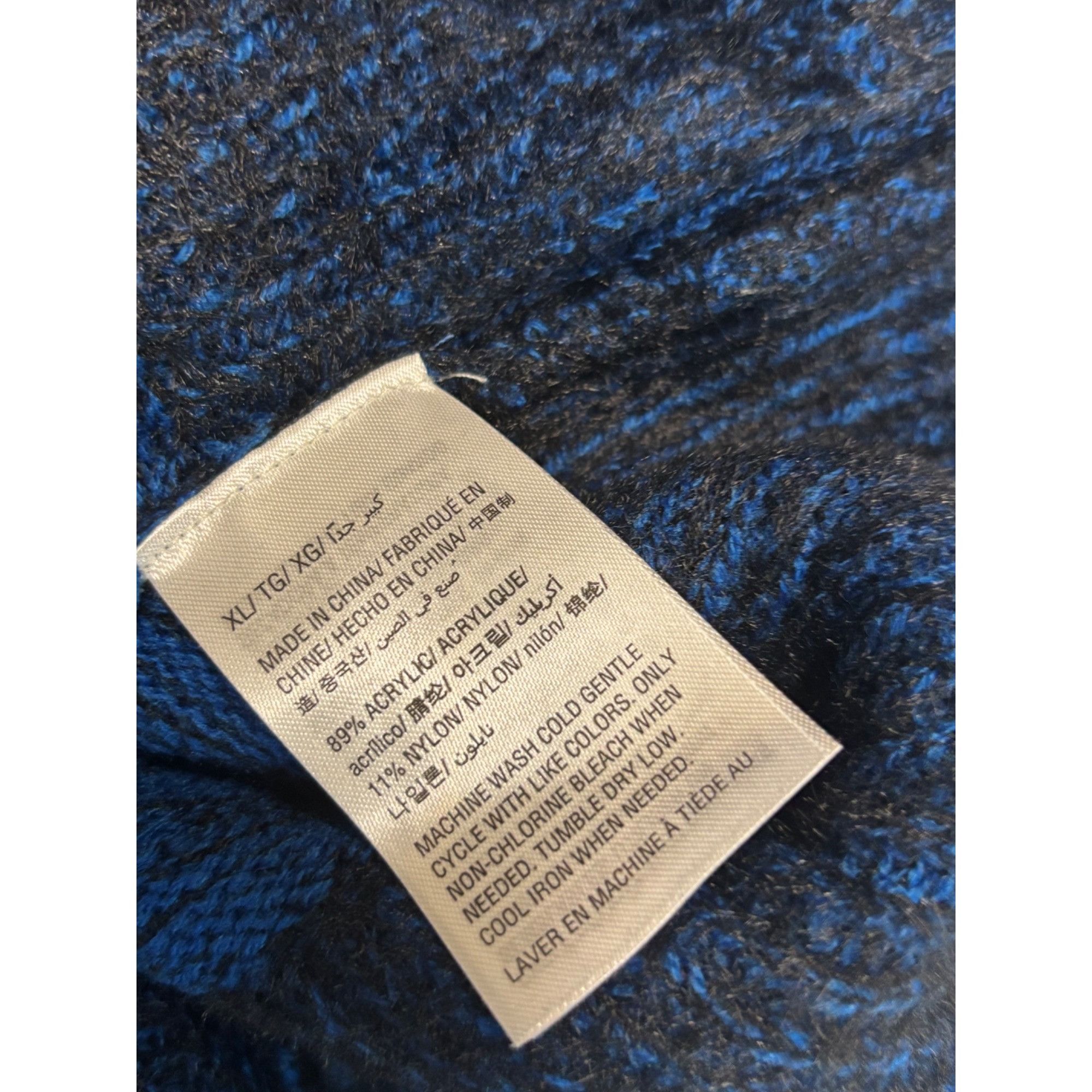 Other Style & Co Marled Colorblocked Sweater, Sea Captain Combo (B Size XL / US 12-14 / IT 48-50 - 7 Thumbnail