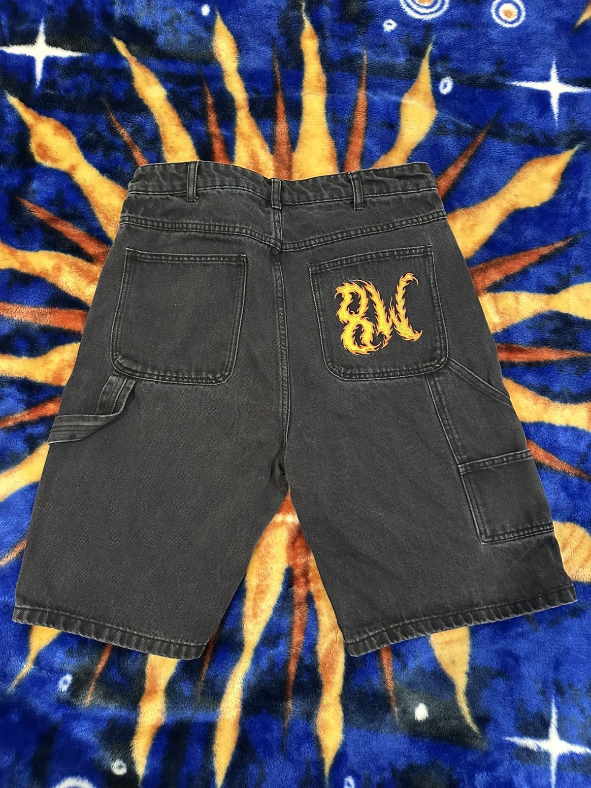 8THWNDR 8thwndr Fire Cargo Shorts Size US 32 / EU 48 - 3 Thumbnail
