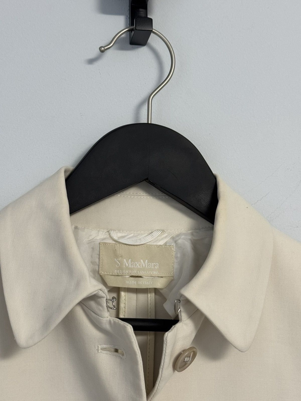 Max Mara Max Mara Ivory Cropped Jacket Button Front Coat Blazer Size M / US 6-8 / IT 42-44 - 8 Thumbnail