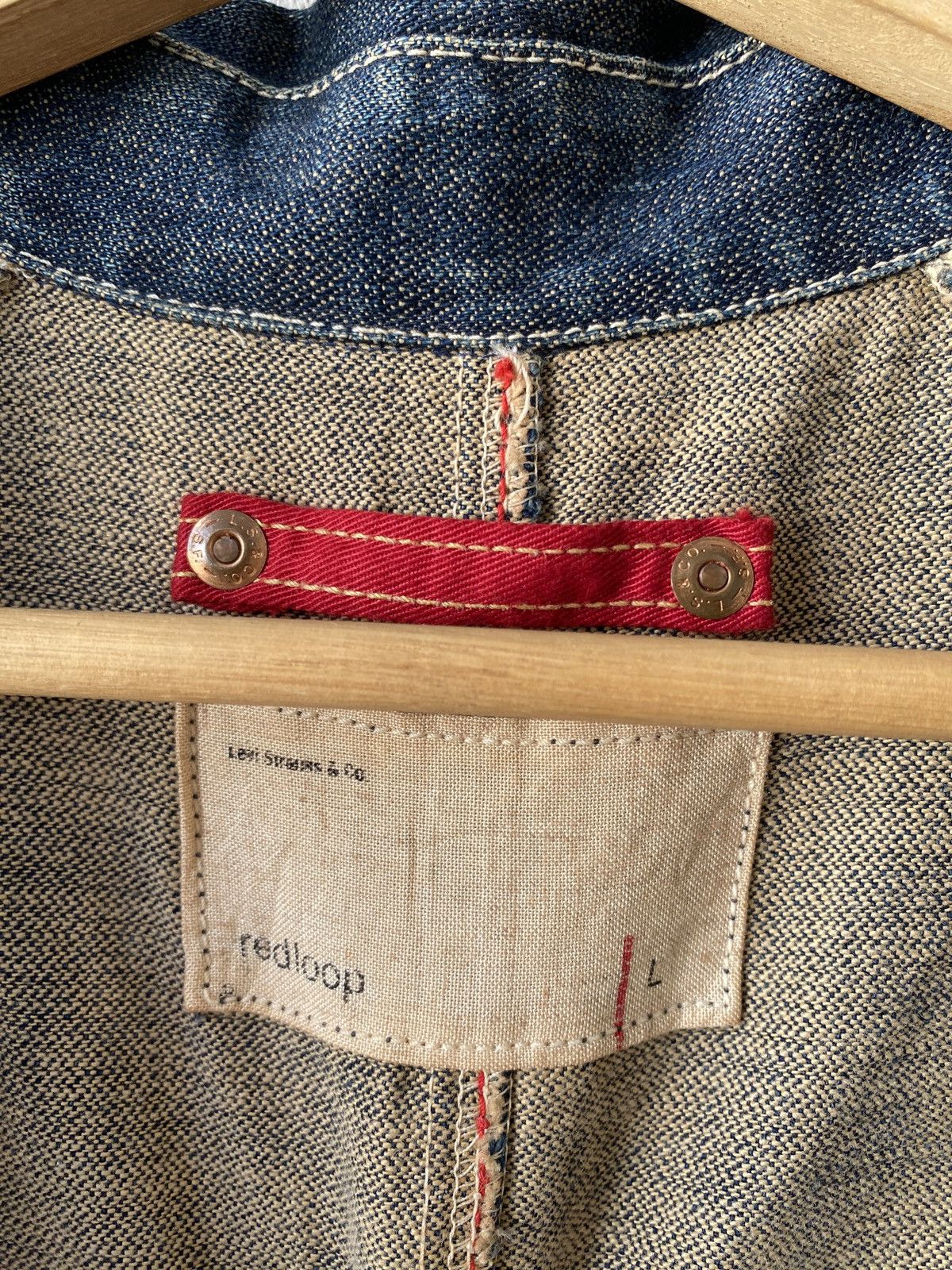 Levi's × Levi's Vintage Clothing × Vintage 2000s - Levi’s Redloop Workwear Design Denim Jacket Size US L / EU 52-54 / 3 - 16 Thumbnail