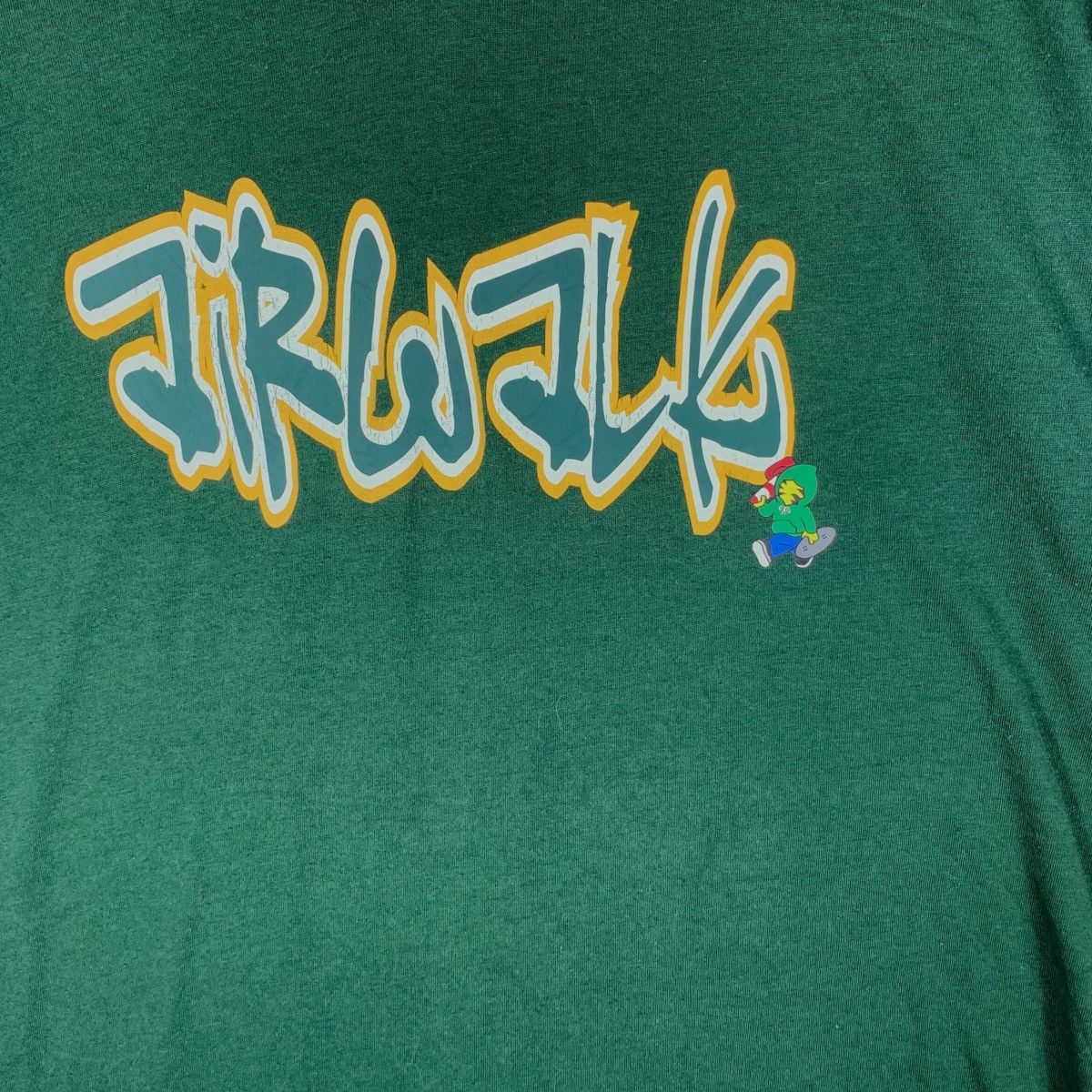Airwalk Vintage AIRWALK SKATEBOARD GRAFFITI Ringer Tee Shirt Top Size XL / US 12-14 / IT 48-50 - 3 Thumbnail