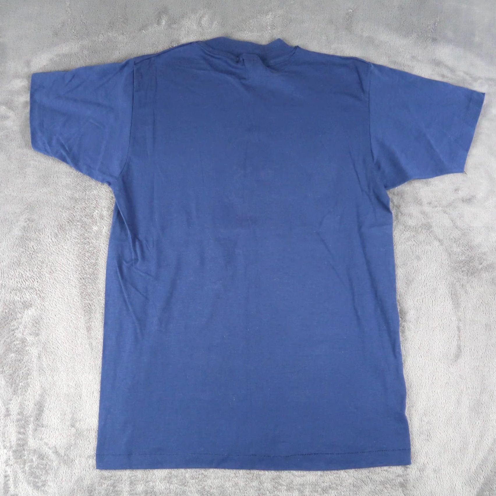 Hanes VINTAGE 1980s United States Postal Service T-Shirt Men Medium Blue Graphic Print 80s Made USA Size US M / EU 48-50 / 2 - 2 Thumbnail