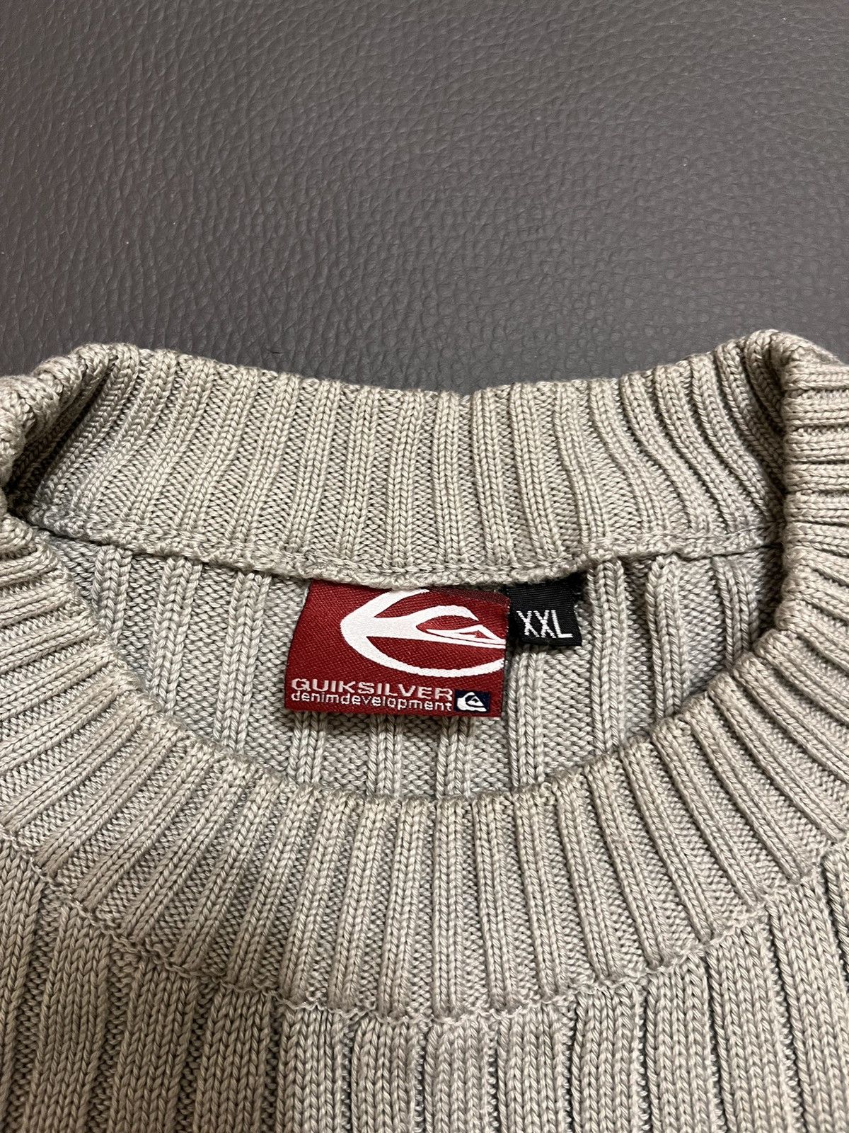 Japanese Brand × Quiksilver × Vintage Khaki Green Quiksilver Sweater y2k avangard rare Size US XL / EU 56 / 4 - 2 Thumbnail