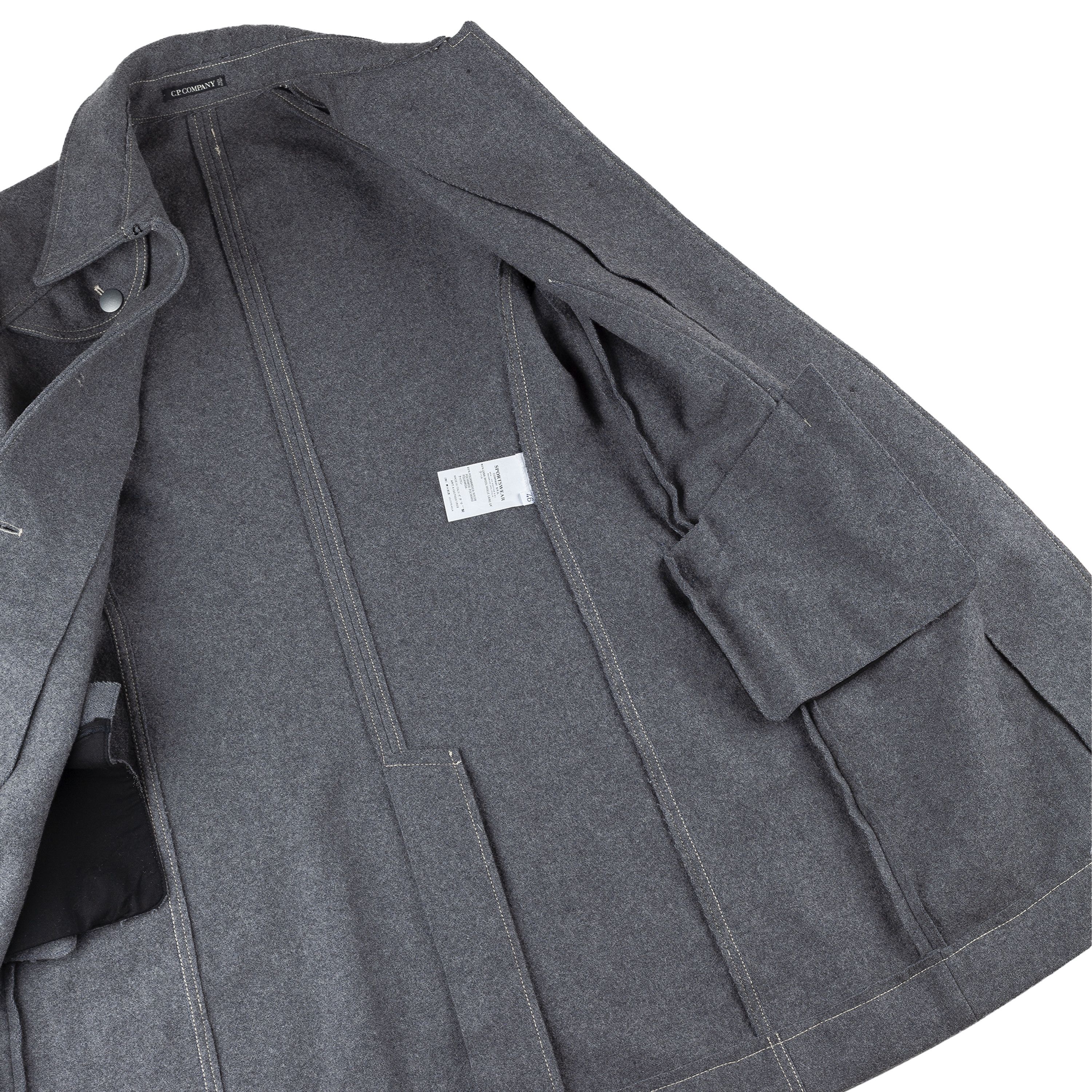 C.P. Company C.P. Company Sportswear Vintage Gray Wool Coat Jacket Size US M / EU 48-50 / 2 - 13 Thumbnail