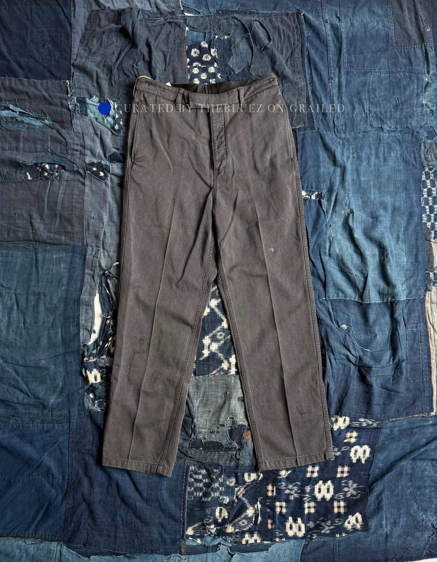 Visvim VISVIM 25AW ICT WIDE SLACKS DMGD Black Sz 1 Washed | Grailed