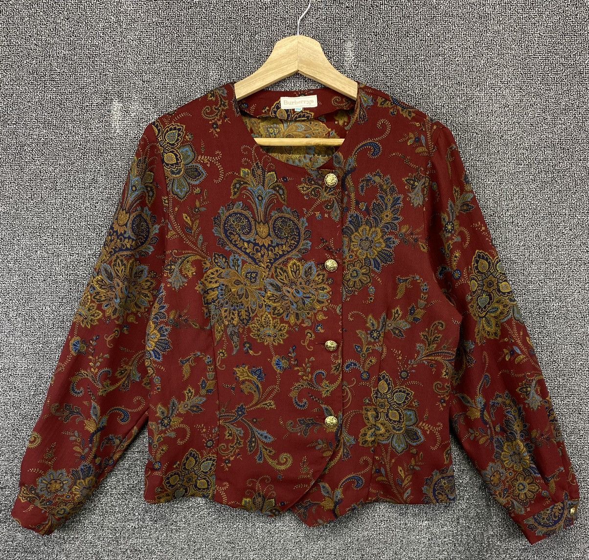 Burberry × Vintage Vintage Burberry Paisley Shirts Button Up Flannel Size M / US 6-8 / IT 42-44 - 1 Thumbnail