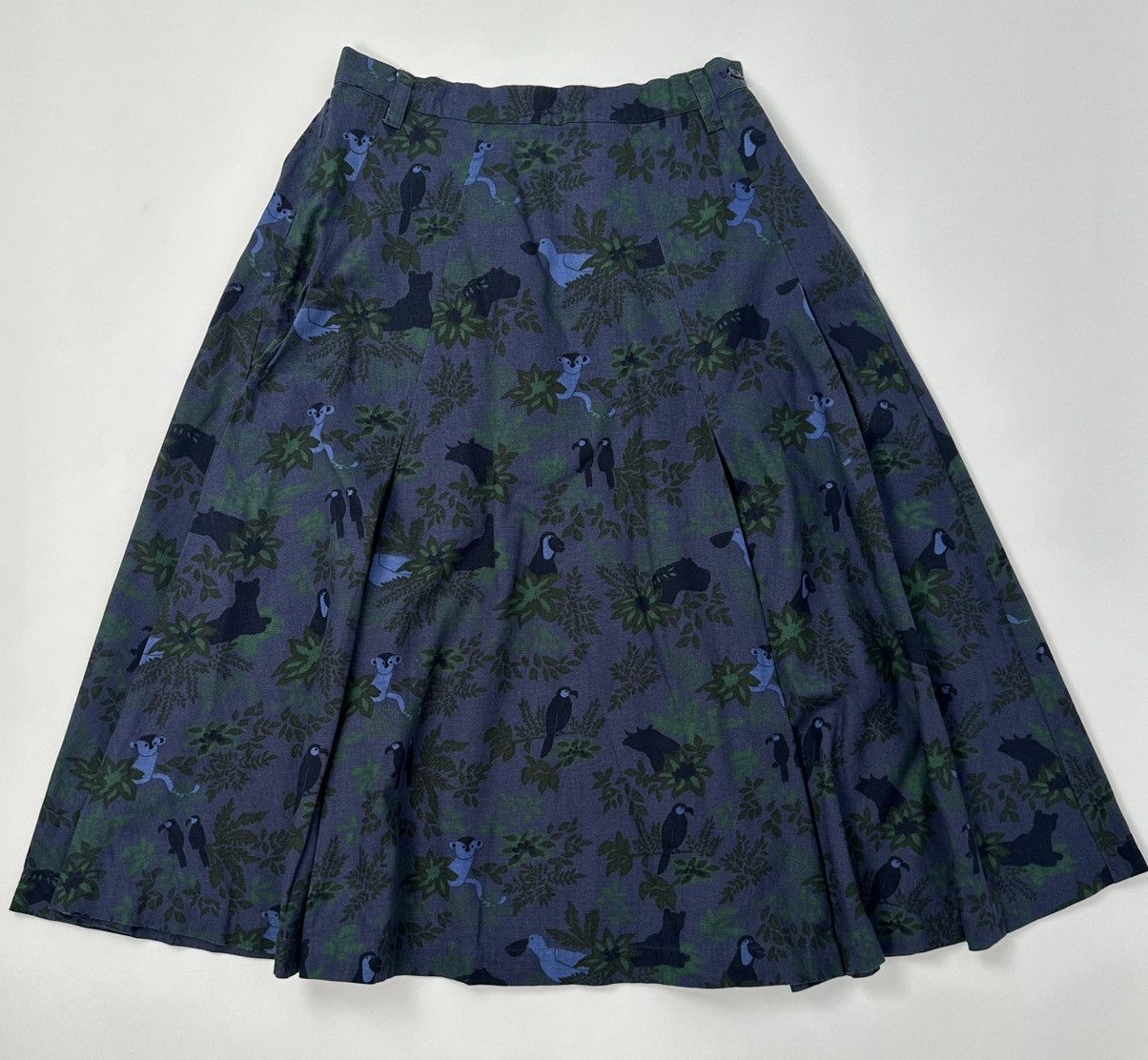 Issey Miyake × Ne-Net Ne-net - Issey Miyake - Jungle Pattern Midi Skirt Size 27" / US 4 / IT 40 - 1 Thumbnail