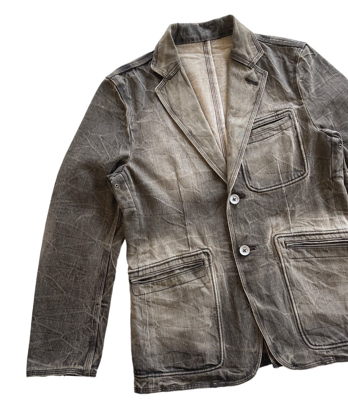 Japanese Brand Jun Men Washed Denim Chore Jacket Size US S / EU 44-46 / 1 - 4 Thumbnail