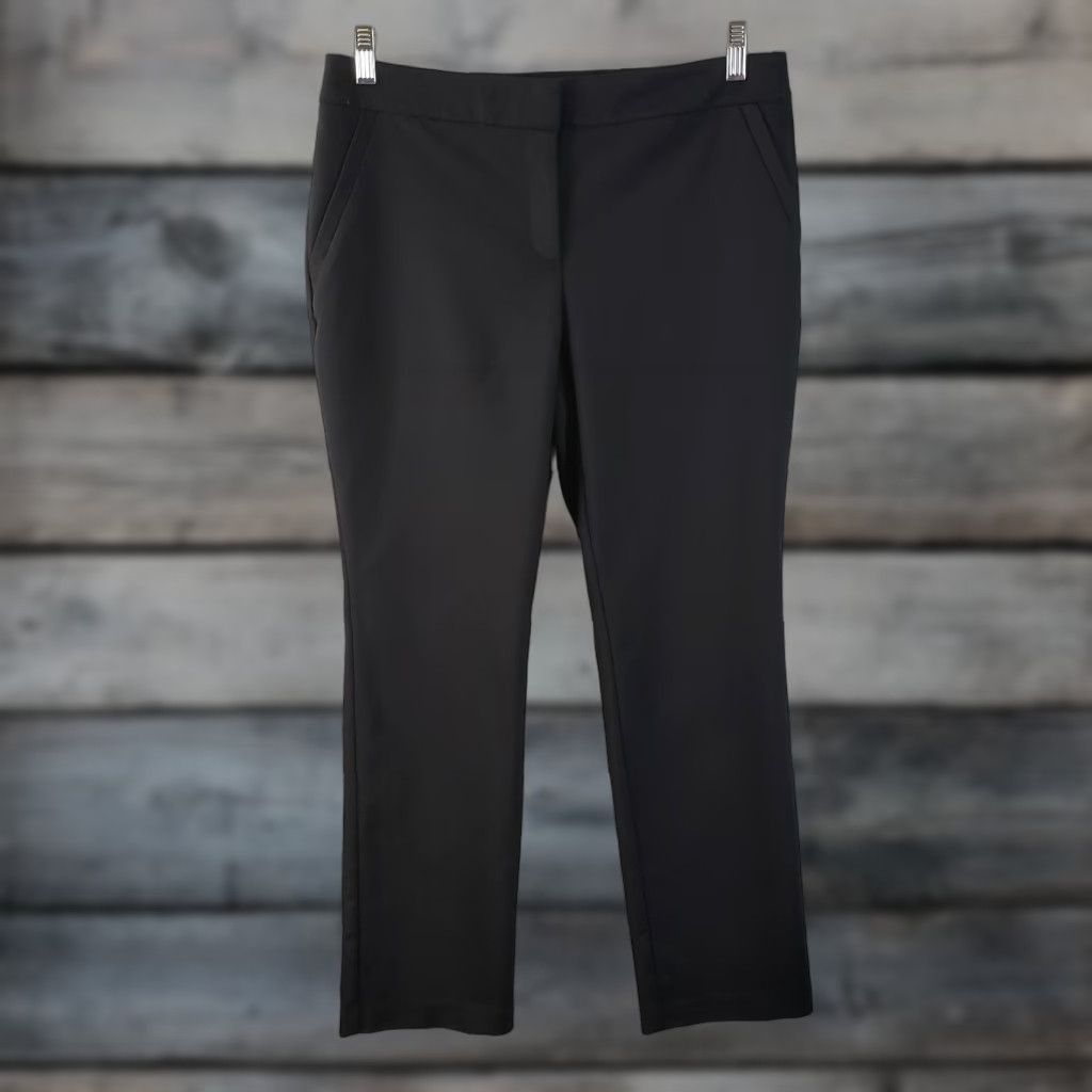 Vintage Chicos So Slimming Womens Pants Sz6 Short Black Mid Rise Cotton Blend Dress Pants Slimming Womens Chicos Short 6 Black Cotton Blend Pants朗 Size 28" / US 6 / IT 42 - 1 Thumbnail