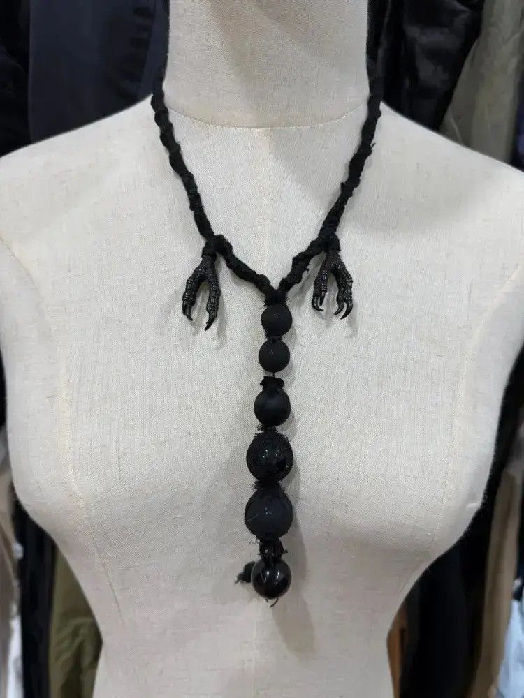 Undercover 06AW Eagle Claws Distressed Necklace