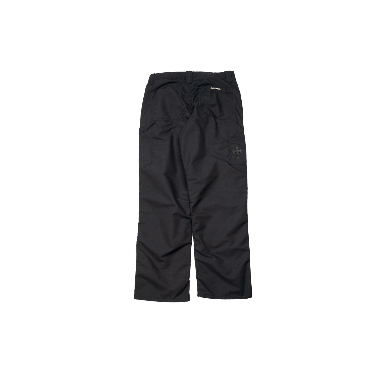 Chrome Hearts Leather Double Knee Nylon Carpenter Pants 'Black' Size US 38 / EU 54 - 2 Thumbnail