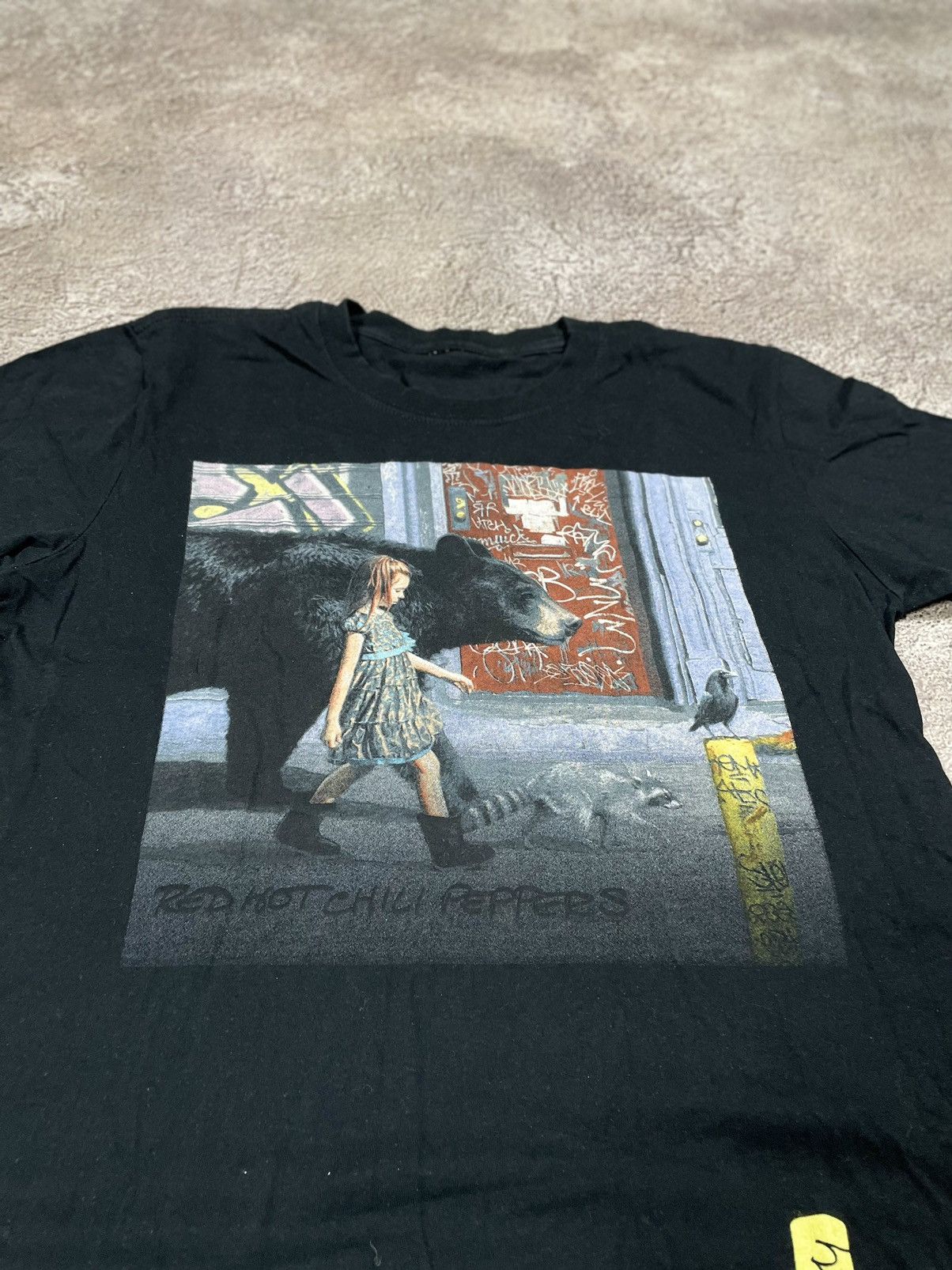 Band Tees Vintage 00S RHCP HORROR FACE CREEPY ABSTRACT ANGRY GIRL Size US S / EU 44-46 / 1 - 4 Thumbnail