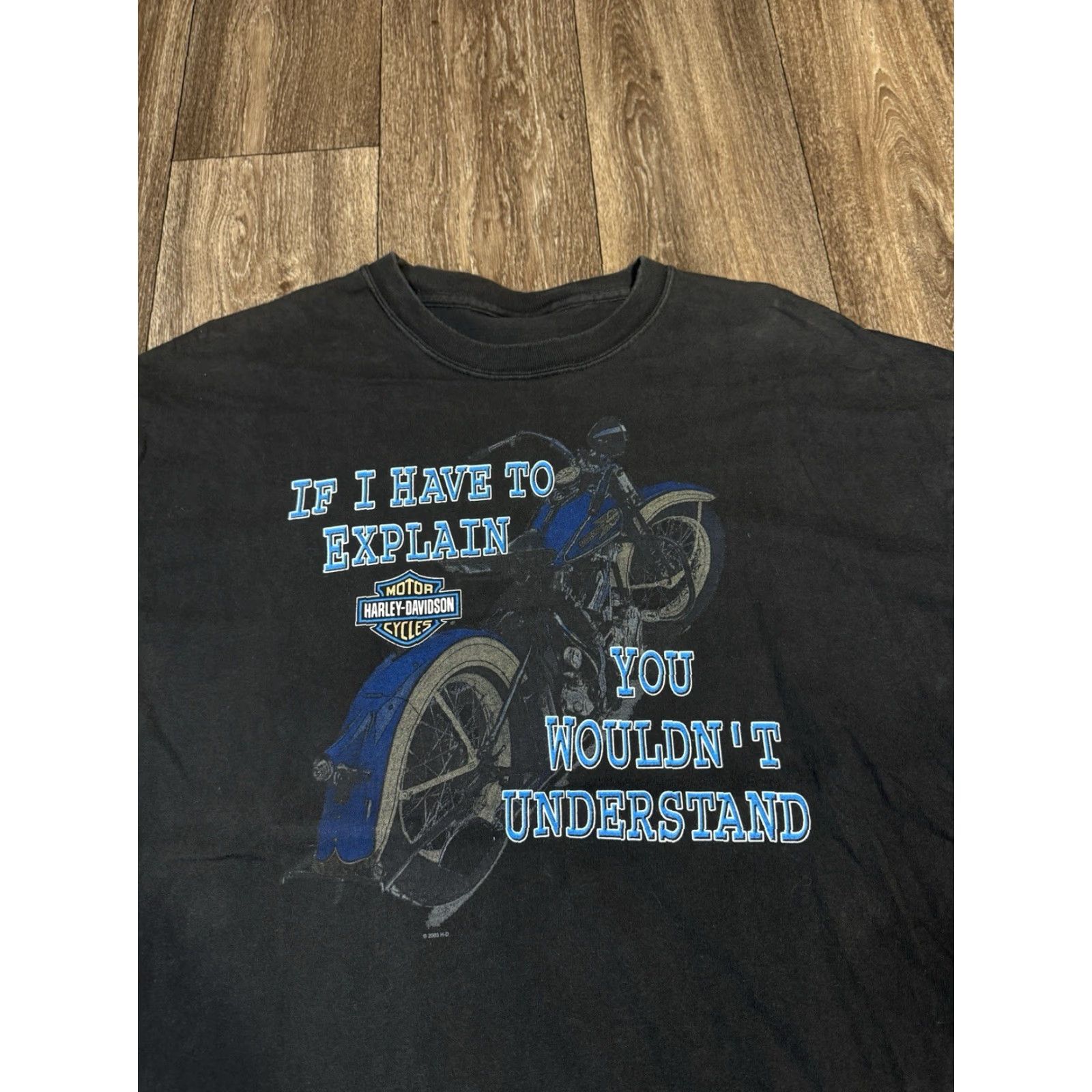 Harley Davidson VINTAGE Harley-Davidson Tee XL T-Shirt Black Mens 2003 If I Have To Explain You Wouldn’t Understand Shirt XL Men Artwork 2003 Vintage Size US XL / EU 56 / 4 - 4 Thumbnail