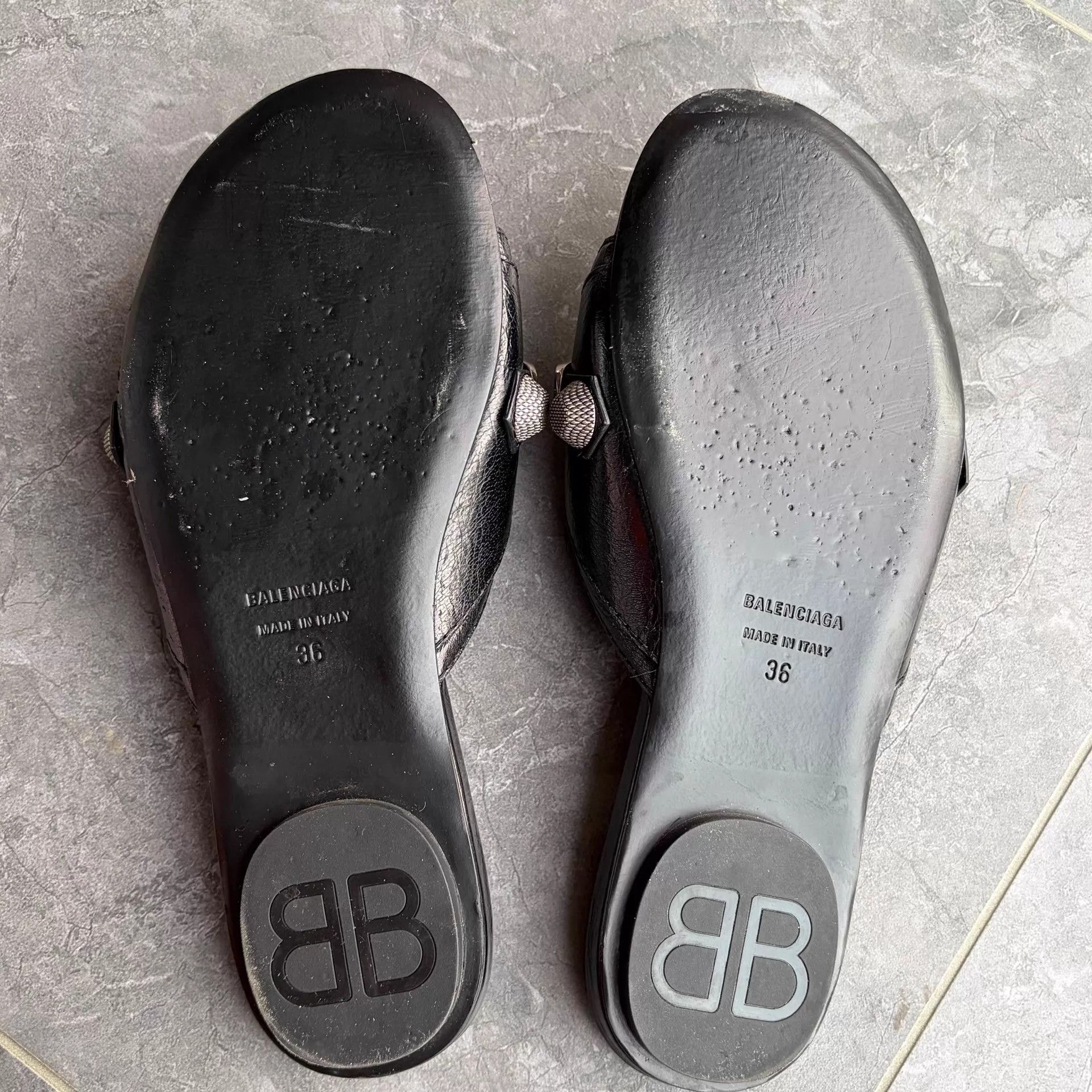 Balenciaga Balenciaga Black Slippers 36 Size US 5.5 / IT 35.5 - 5 Thumbnail