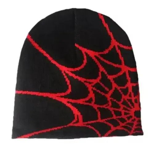 Japanese Brand Spider Web Pattern Pullover Knitted Hat Size ONE SIZE - 1 Thumbnail