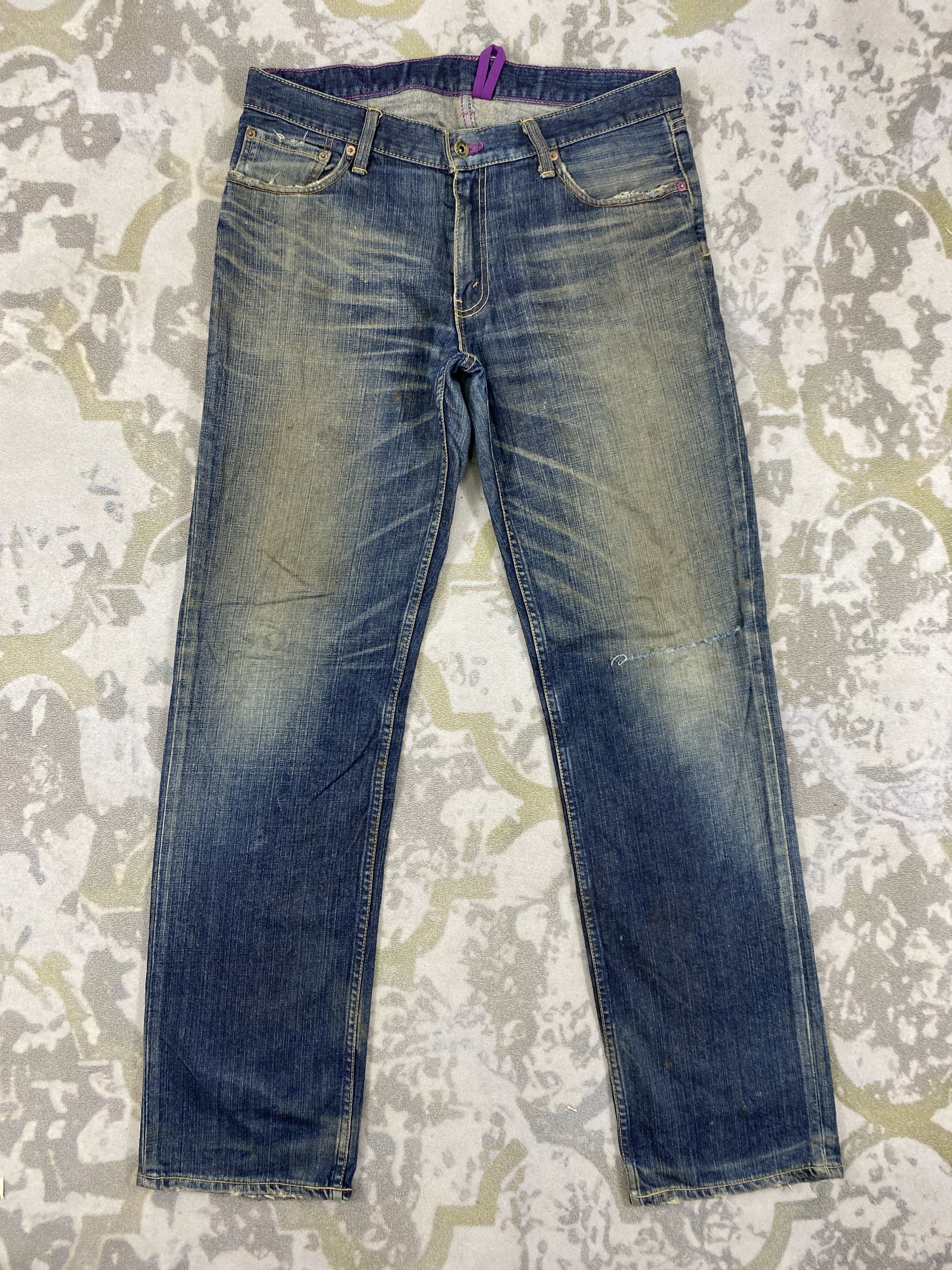 image of Distressed Denim x Levis Distressed Blue Vintage Levi's 502 Jeans 36X33.5 Jn3493 in Blue Distressed