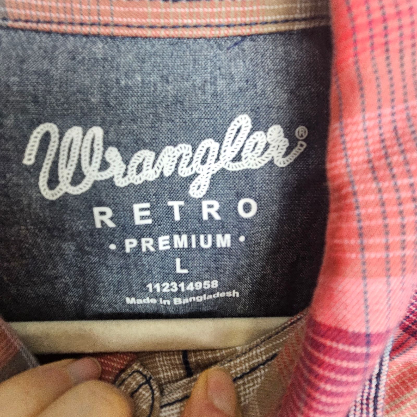 Wrangler Wrangler Retro Men Plaid Western Shirt L Snap Country Cowboy Size US L / EU 52-54 / 3 - 7 Thumbnail
