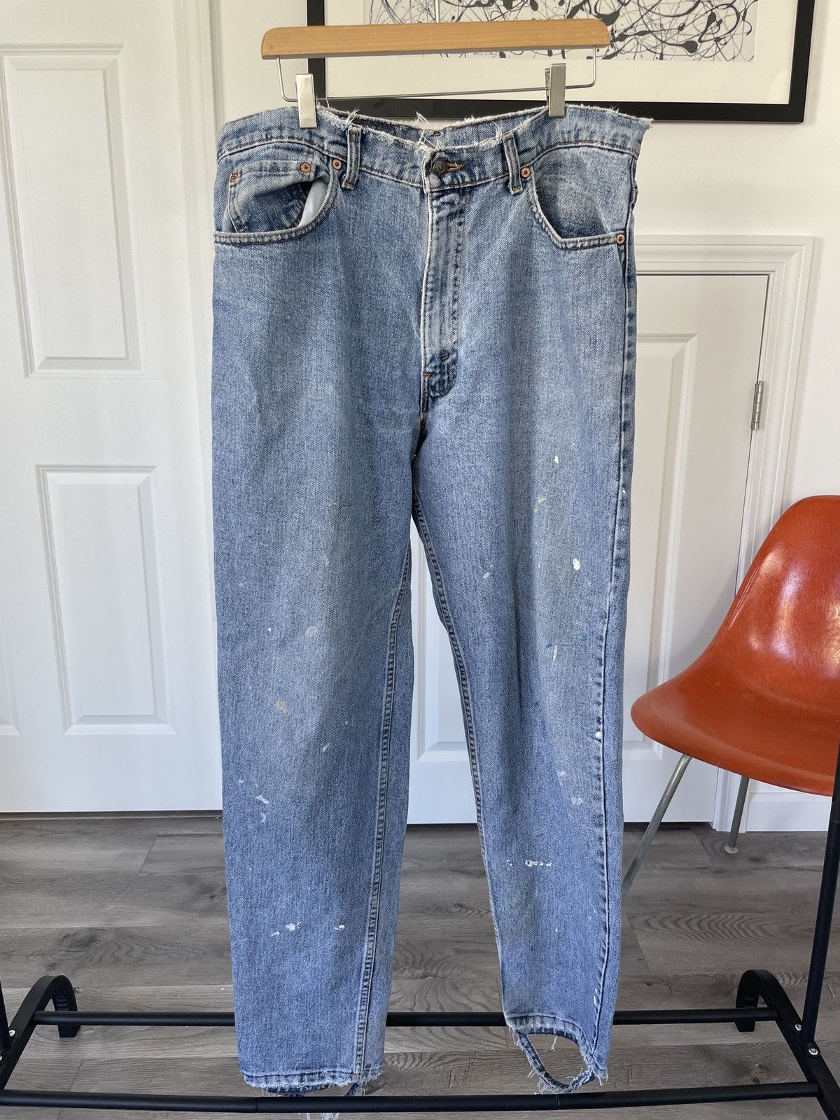 Levi's Levis 550 Distressed/ Paint Splattered Size US 36 / EU 52 - 1 Thumbnail