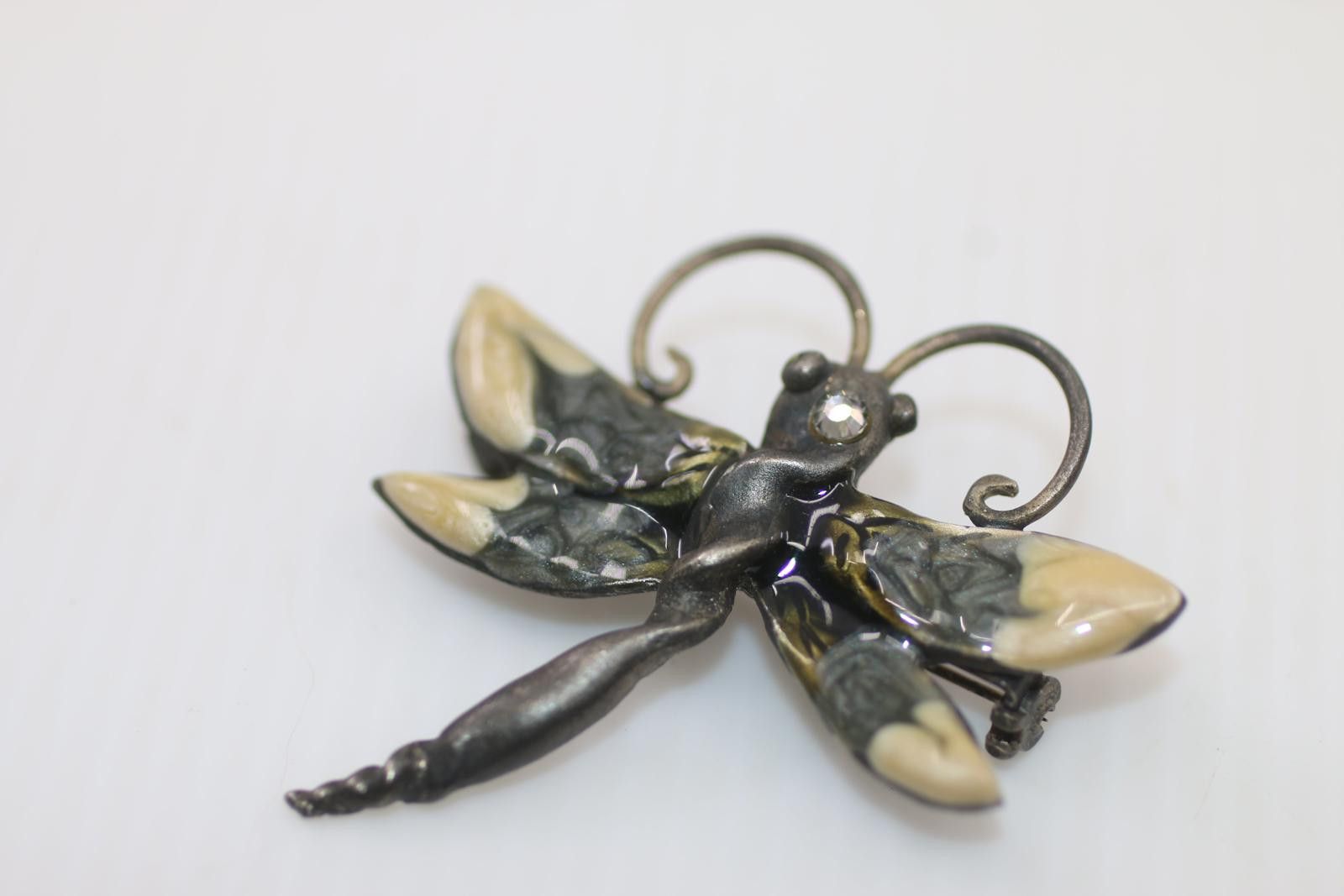The Unbranded Brand Vintage Dragonfly Insect Brooch / Pin – Metal Art Jewelry Size ONE SIZE - 1 Thumbnail
