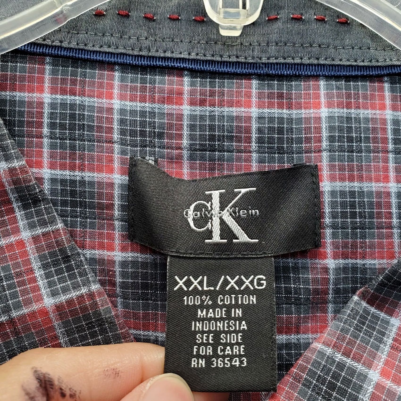 Calvin Klein Calvin Klein Shirt Mens XXL Multi Plaid Button-Up Long Sleeve Collared Casual Shirt Size US XXL / EU 58 / 5 - 5 Thumbnail