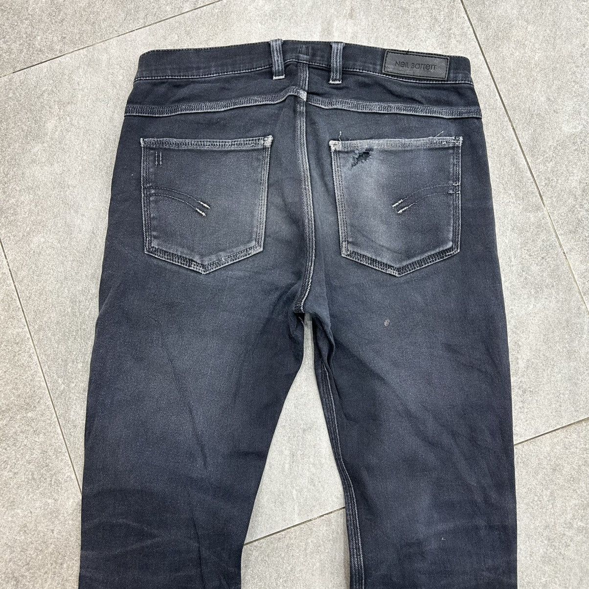 Neil Barrett Vintage Neil Barrett BlackWash Denim Faded Size US 31 - 17 Thumbnail