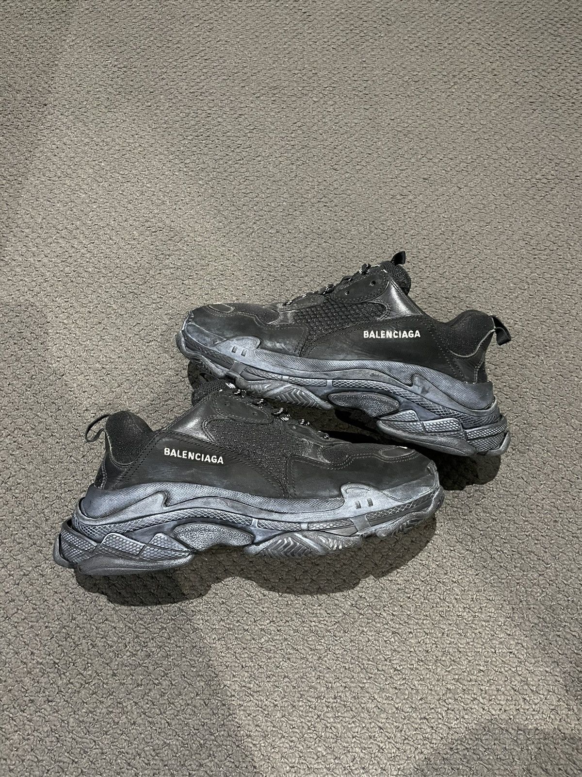 Balenciaga Balenciaga Triple S 2018 reissue pre distressed Grailed