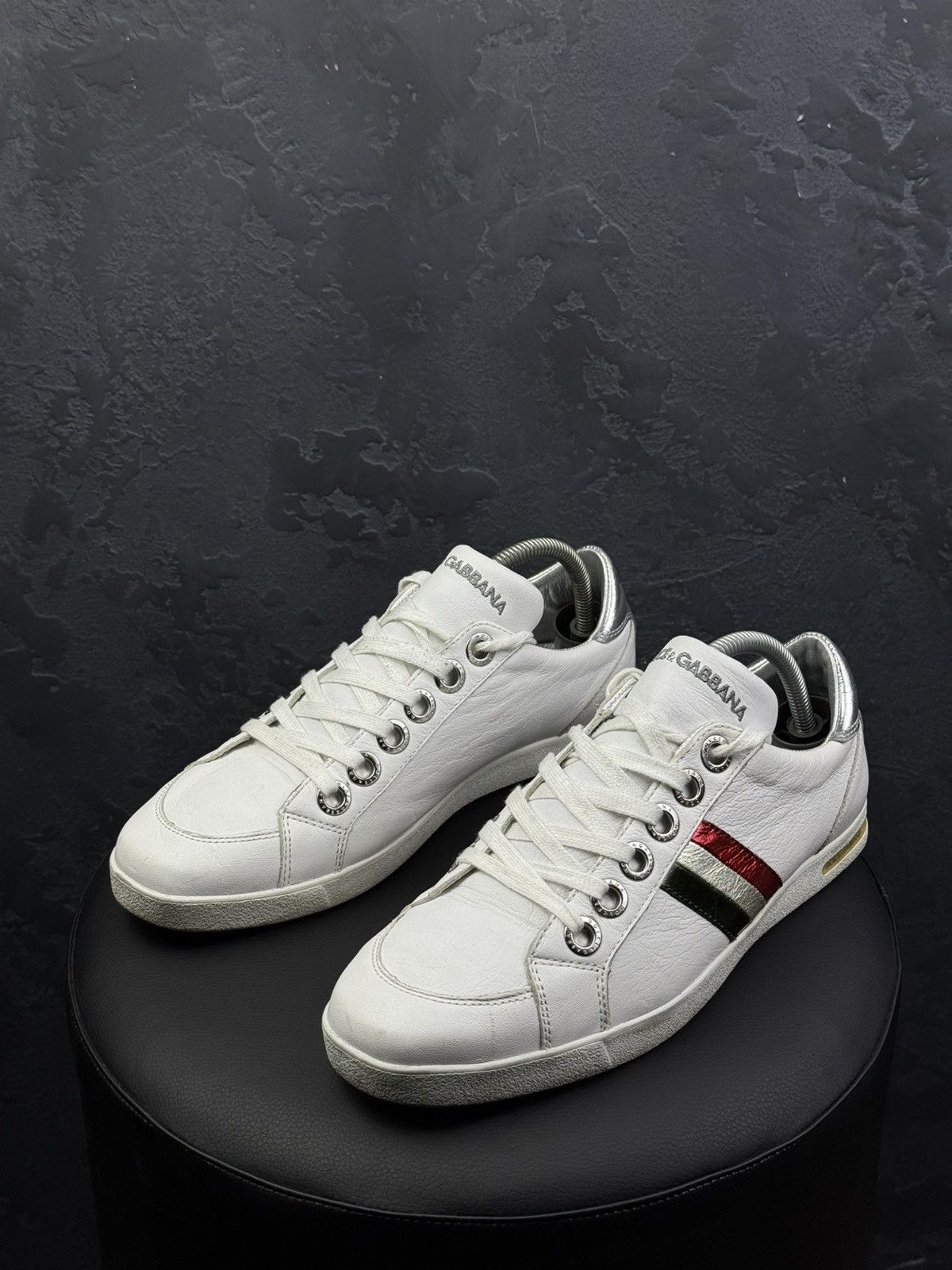 Dolce & Gabbana Dolce & Gabbana Men Leather Low-Top Sneakers Size US 7.5 / EU 40-41 - 1 Thumbnail