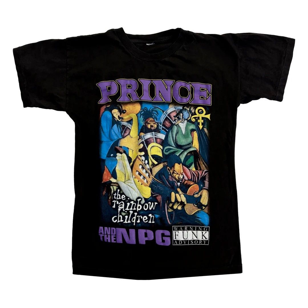 Prince 2002 Vintage NPG Rainbow Children Euro Tour T-Shirt
