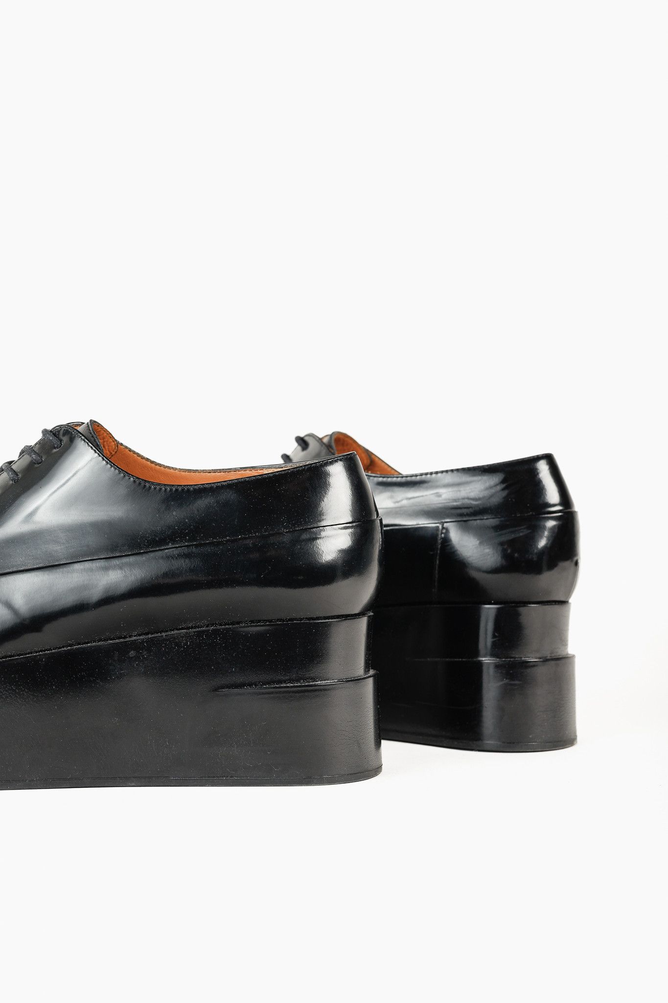 Robert Clergerie Robert Clergerie Lucie Black Patent Leather Platform Oxfords Size US 8.5 / IT 38.5 - 7 Thumbnail