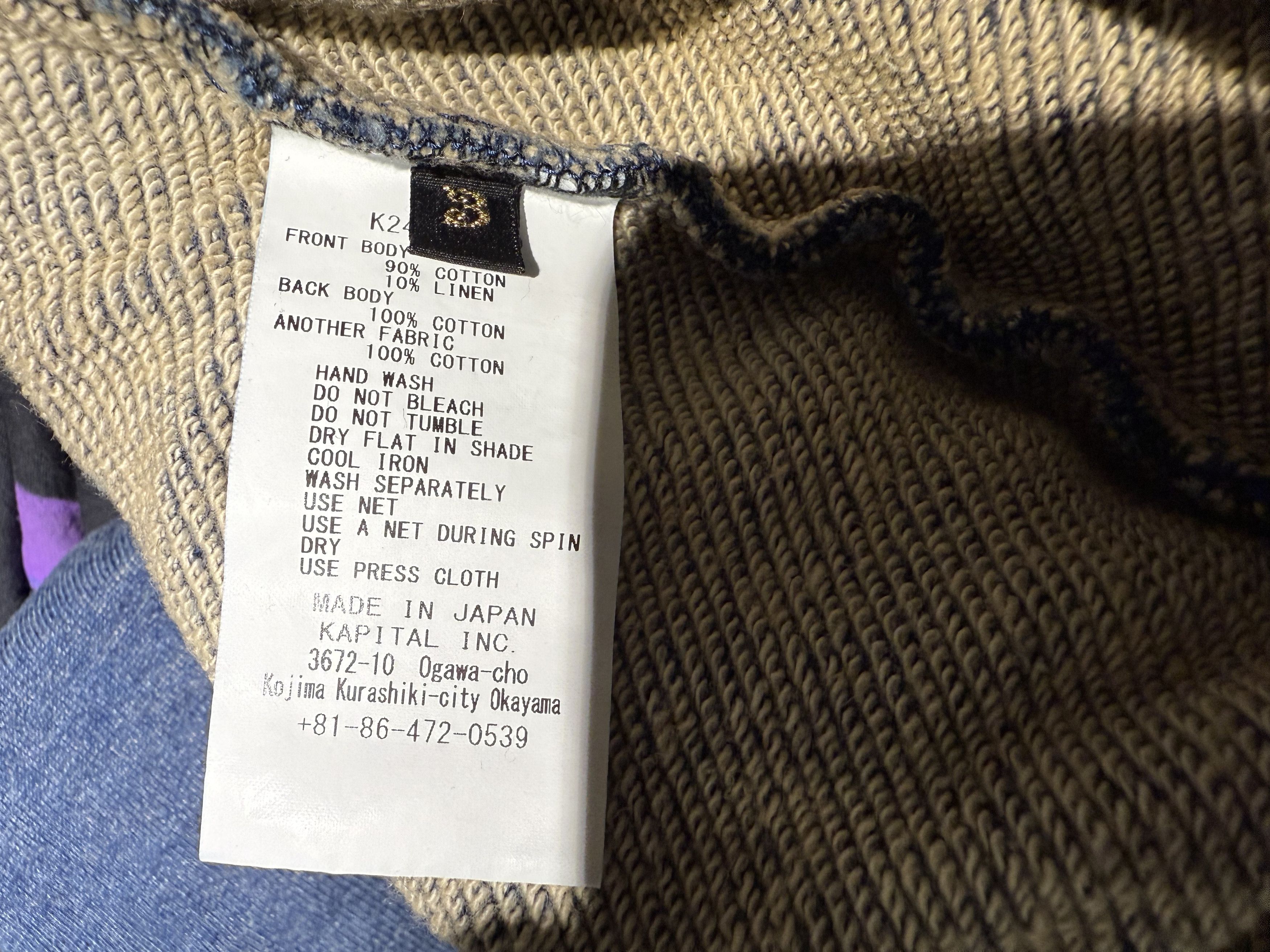 Kapital Kapital Boro x IDG 2Tone Big Sweatshirt Size US L / EU 52-54 / 3 - 8 Thumbnail