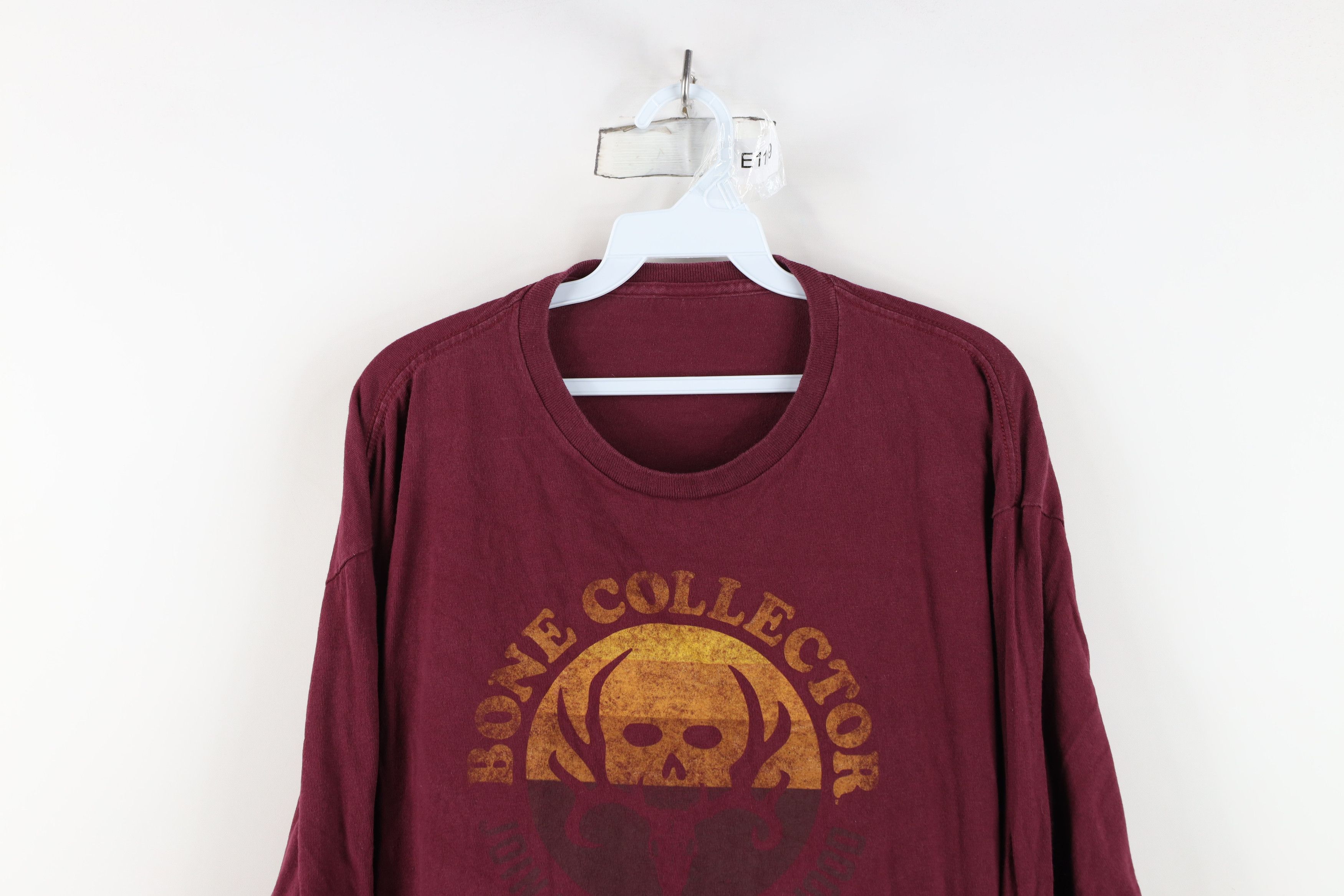 Vintage Vintage Bone Collector Skull Hunting Long Sleeve T-Shirt Red Size US L / EU 52-54 / 3 - 2 Thumbnail