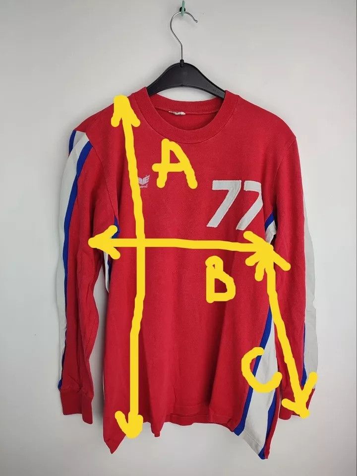 Erima Erima vintage #77 FOOTBALL Kit SHIRT SOCCER JERSEY Size M Size US M / EU 48-50 / 2 - 7 Thumbnail
