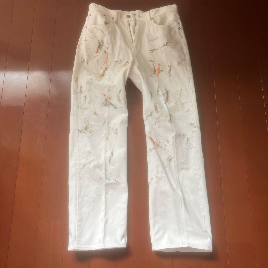 Auralee Paint Jeans Size US 32 / EU 48 - 1 Thumbnail