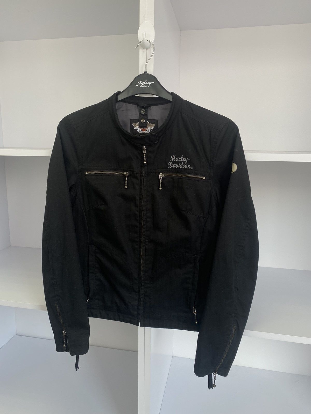 Harley Davidson × Vintage Vintage Harley-Davidson Motorcycles Big Logo Women’s Jacket Size M / US 6-8 / IT 42-44 - 3 Thumbnail