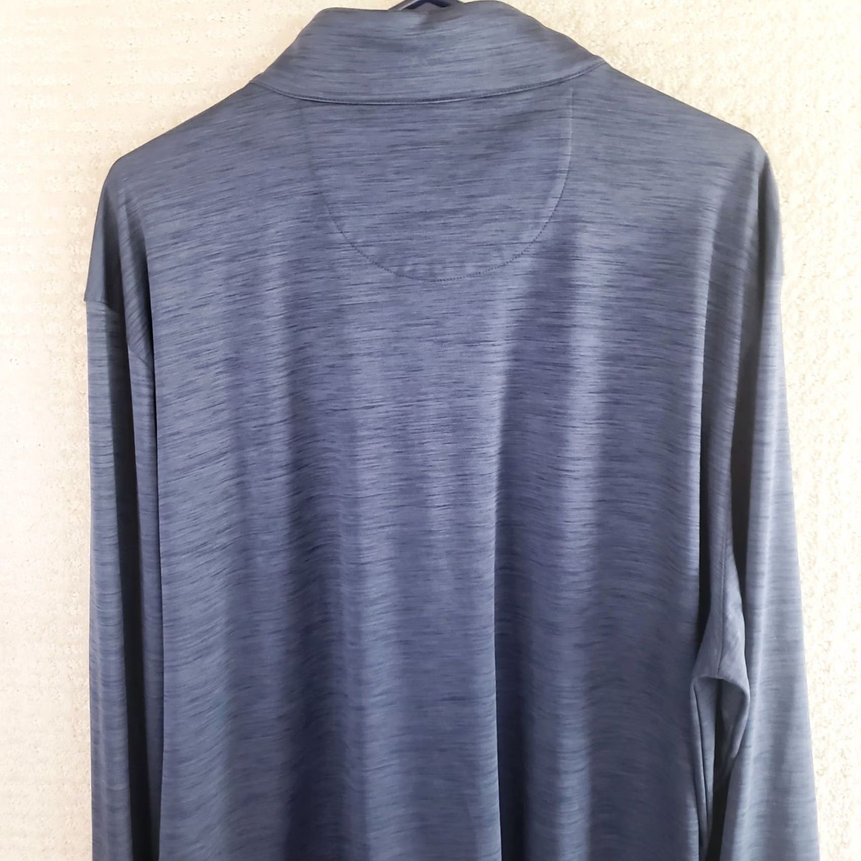 Vintage Greg Norman 1/4 Zip Pullover Long Sleeve Heathered Blue 2XL Mens Shirt Casual Activewear Size US XXL / EU 58 / 5 - 6 Thumbnail