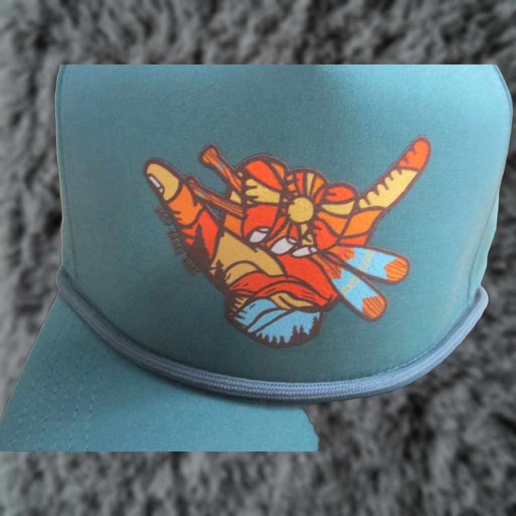 Our Legacy Legacy Deep Creek Lake Hat Cap Snap Back Mens One Size Green Rope Caddy Graphic Size ONE SIZE - 1 Thumbnail