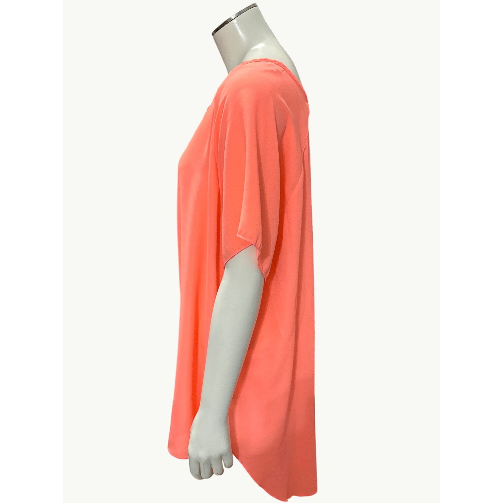 Other Absolute Angel New York Coral Sheer Blouse Medium Trendy Sty Size M / US 6-8 / IT 42-44 - 2 Thumbnail