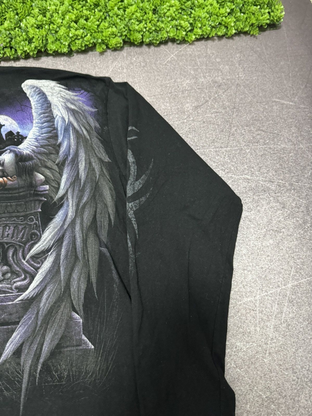 Vintage Vintage 90s Skull Longsleeve Spiral Y2K Affliction Style Size US L / EU 52-54 / 3 - 15 Thumbnail